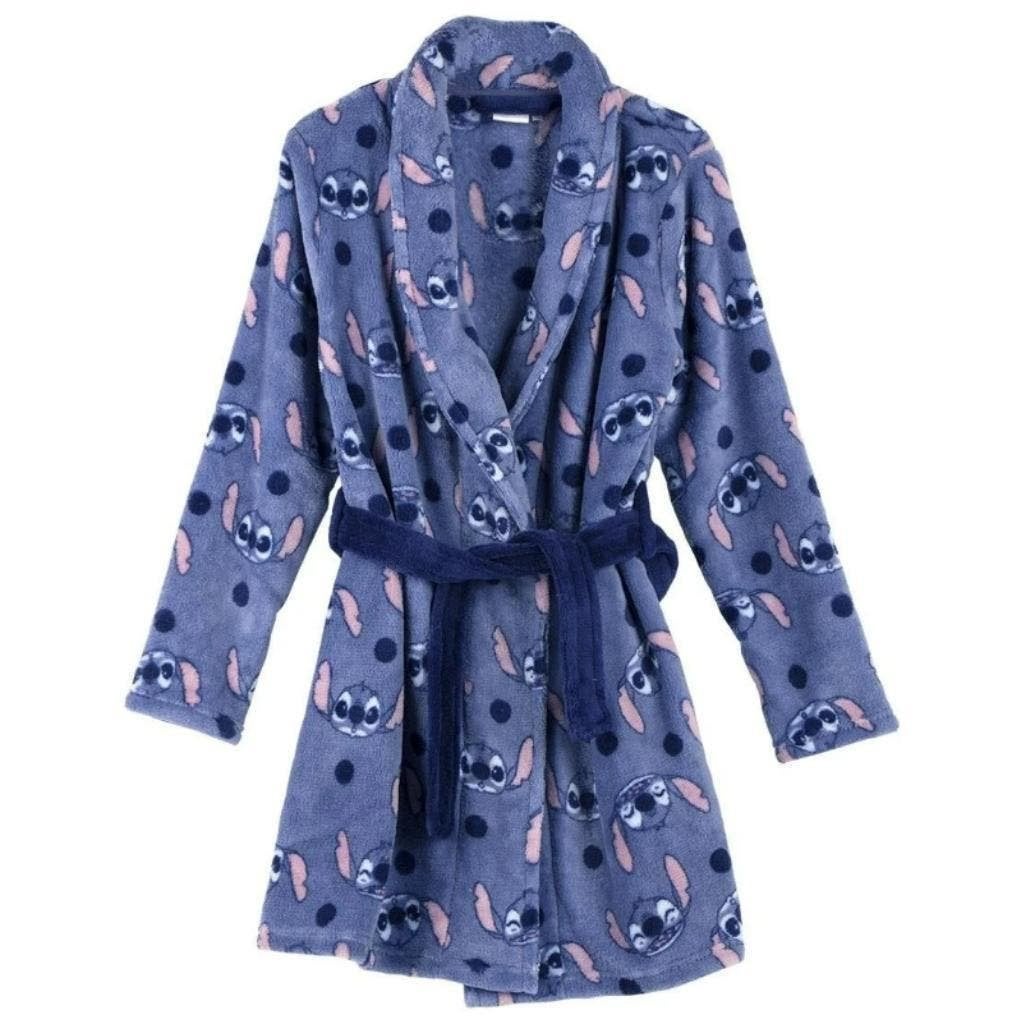 Stitch fleece Badjas - Maat 110 - 116 - Disney Ochtendjas, Nacht- of Onderkleding, Stitch, Meisje, Nieuw