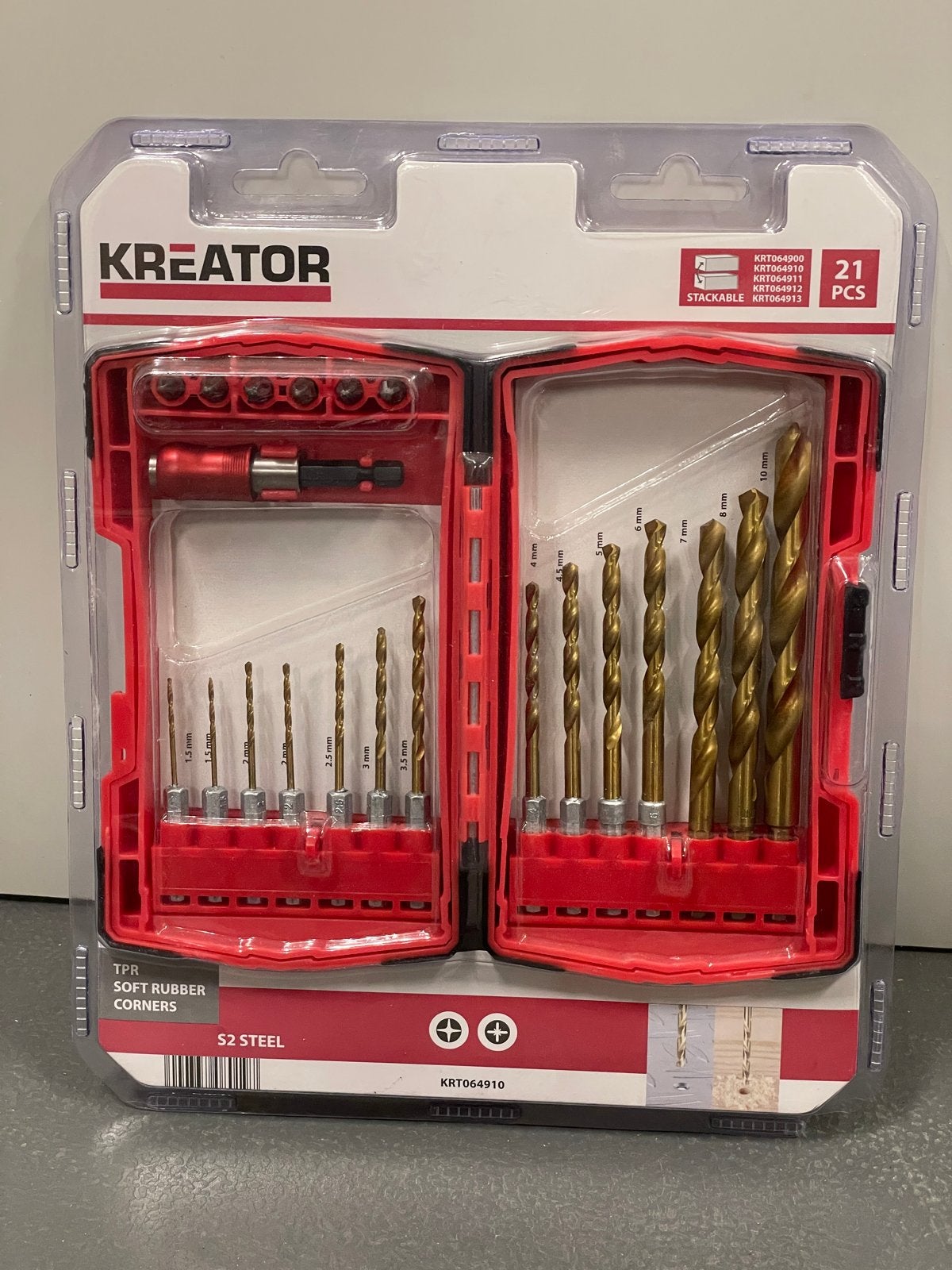 Nieuw Kreator KRT064910 Boor- en Bitset 21-delig Stackable, Ophalen of Verzenden, Nieuw, Overige typen