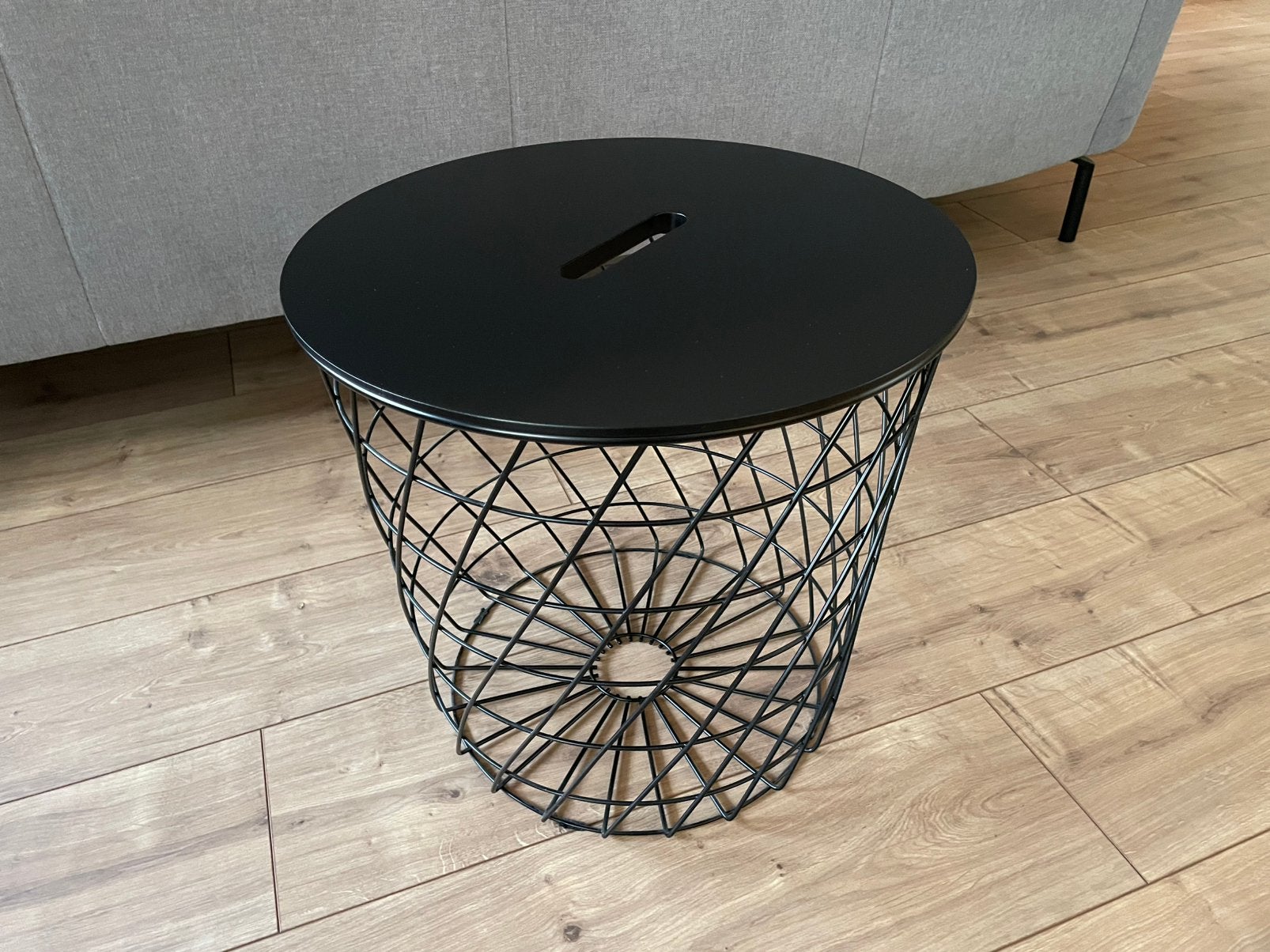 Opbergtafel IKEA KVISTBRO zwart, 44 cm, Ophalen, Minder dan 45 cm, Minder dan 55 cm, Rond