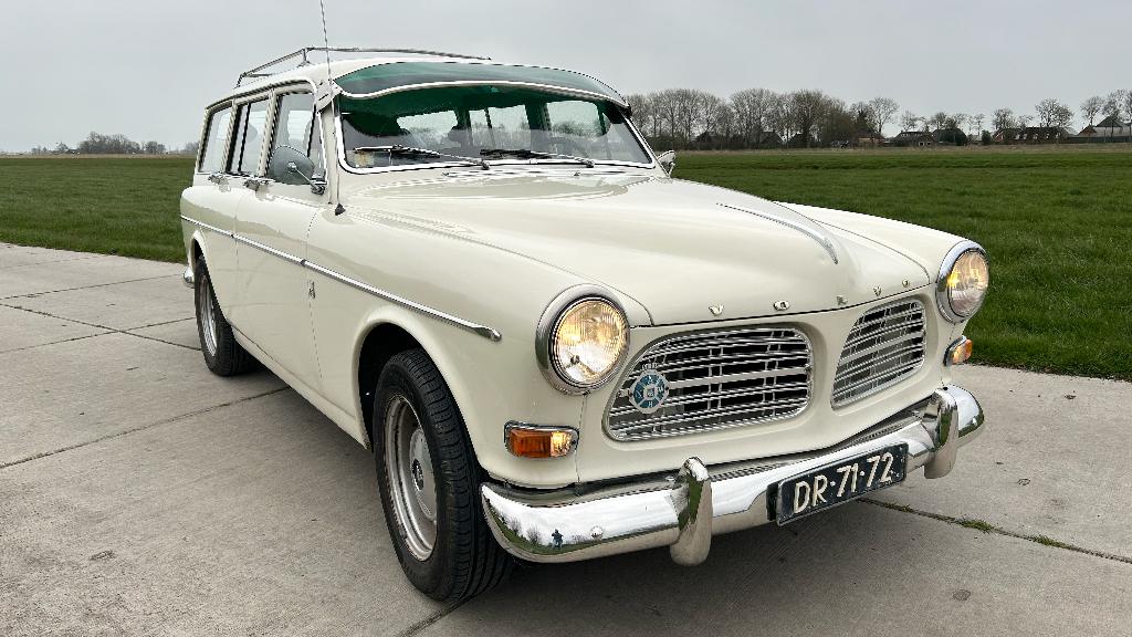 Volvo Amazone Combi 1967 Wit, Auto's, Volvo, Particulier, Overige modellen, Dakrails, Trekhaak, LPG, Stationwagon, Handgeschakeld