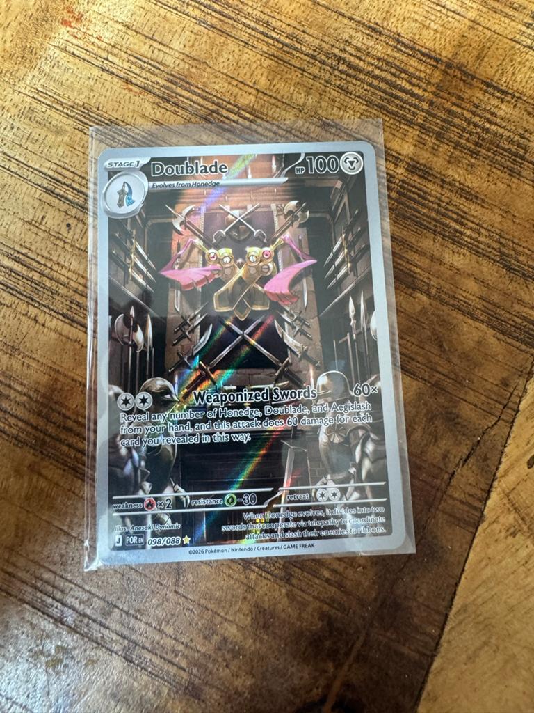 Doublade Pokémon Kaart - Weaponized Swords (Foil), Ophalen of Verzenden, Zo goed als nieuw