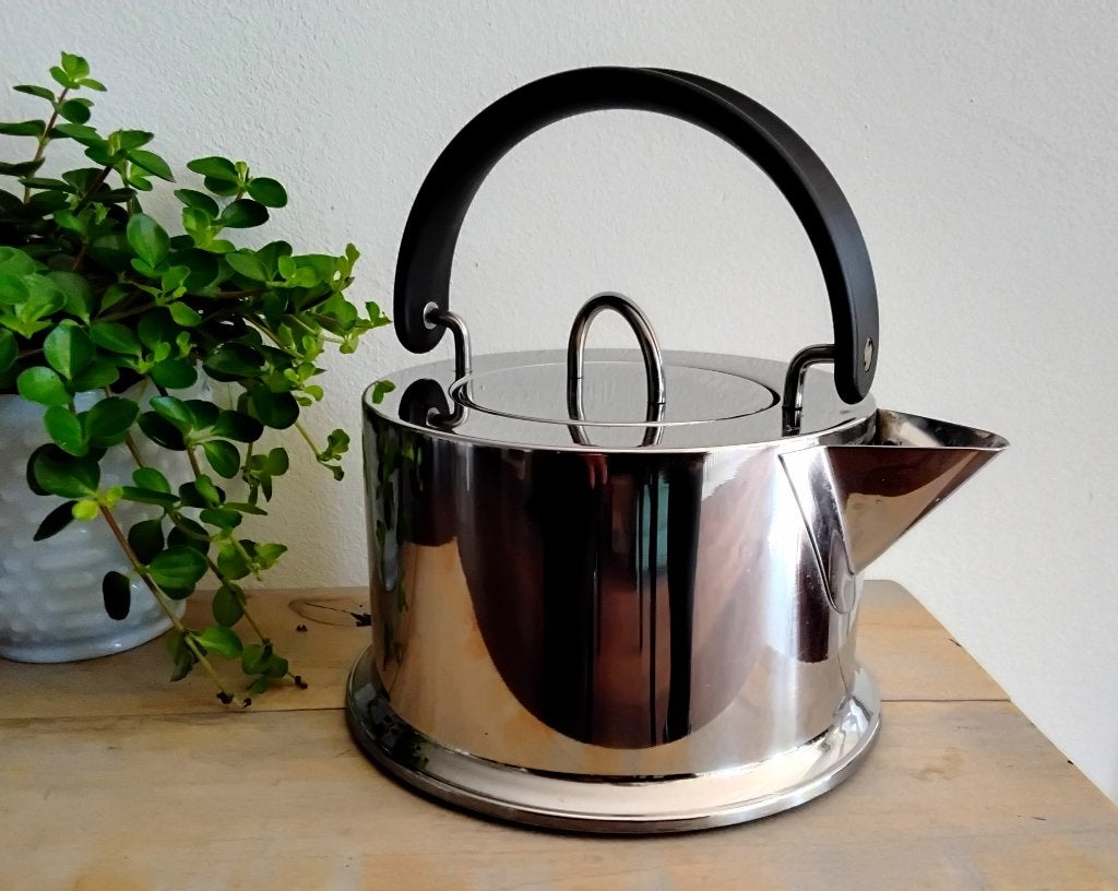 Vintage Bodum Osiris waterketel - Carsten Jørgensen - RVS, Theepot/fluitketel, Gebruikt, Bodum, Ophalen of Verzenden