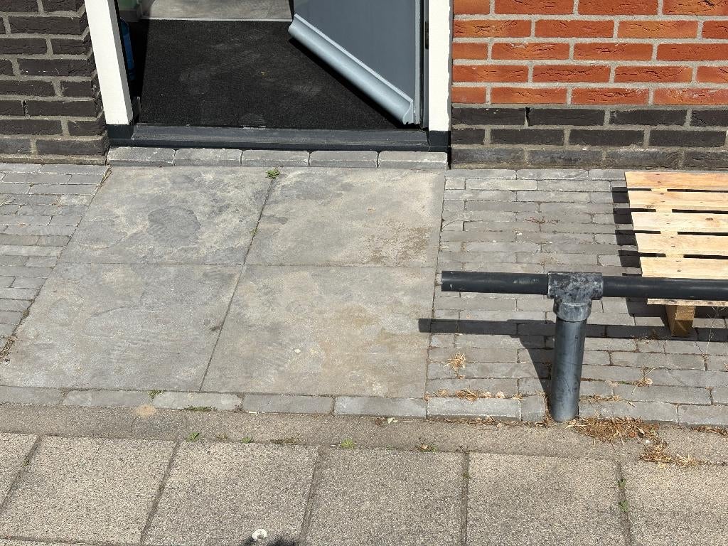 Siam Bluestones 20x5x5 ong. 400 stuks en 4st 50x50x3 getrom., Ophalen, Overige materialen, Gebruikt, Klinkers