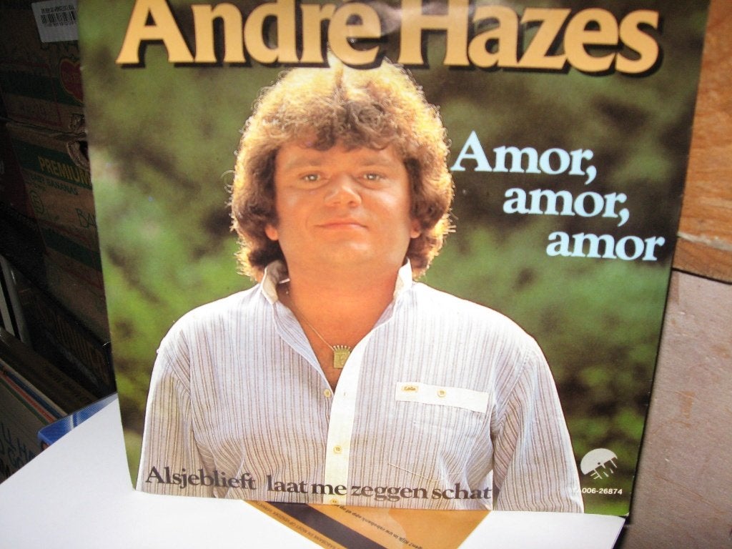 Singel André Hazes. A. Amor, amor, amore, Overige formaten, Ophalen of Verzenden, Zo goed als nieuw, Levenslied of Smartlap