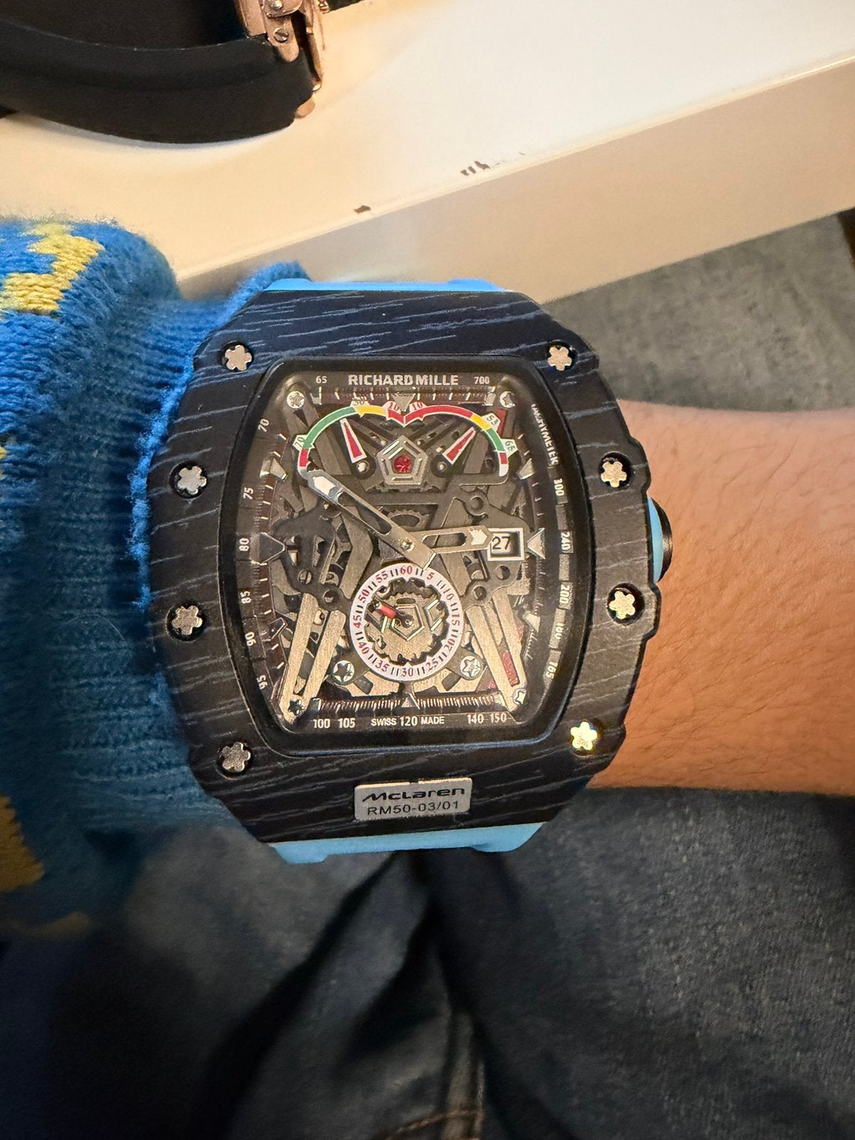 Richard Mille McLaren RM50-03/01 Polshorloge, Overige merken, Overige materialen, Verzenden, Polshorloge