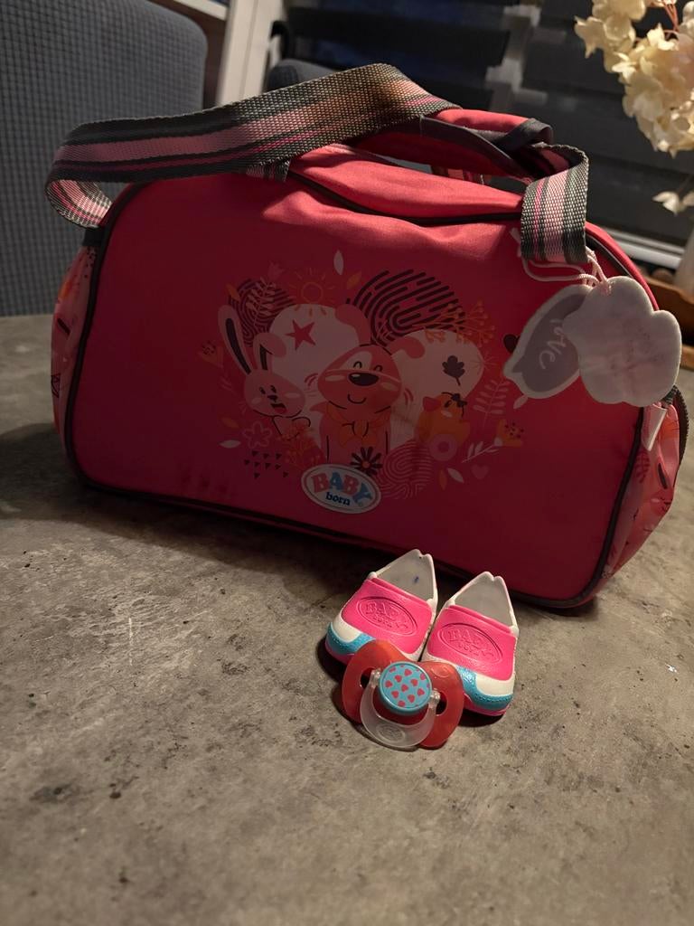 Baby Born luiertas met accessoires, Ophalen of Verzenden, Gebruikt, Schoudertas
