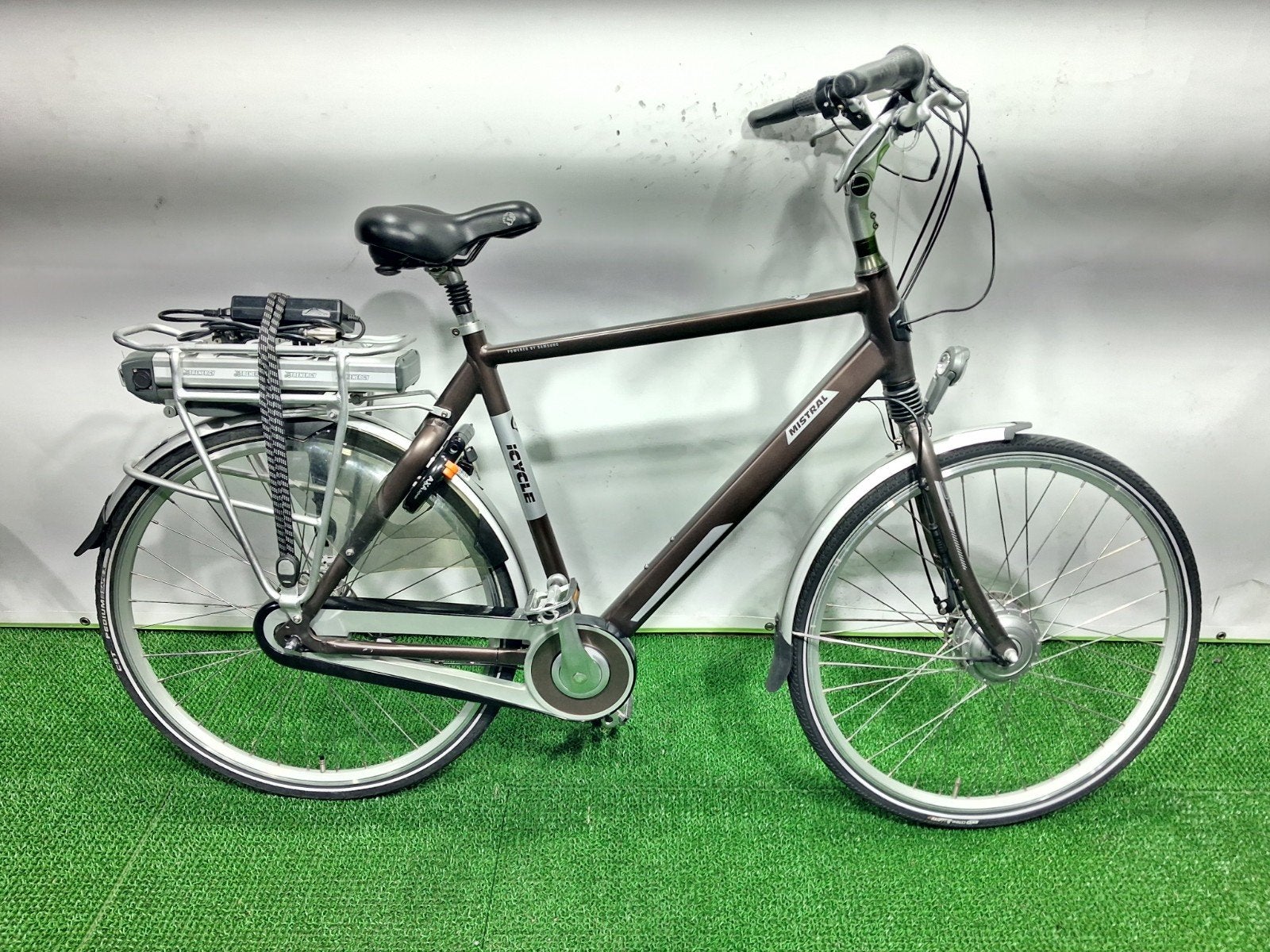 I-cycle mistral heren voorwiel motor 375wh, Versnellingen, Zo goed als nieuw, 57 tot 61 cm, Ophalen