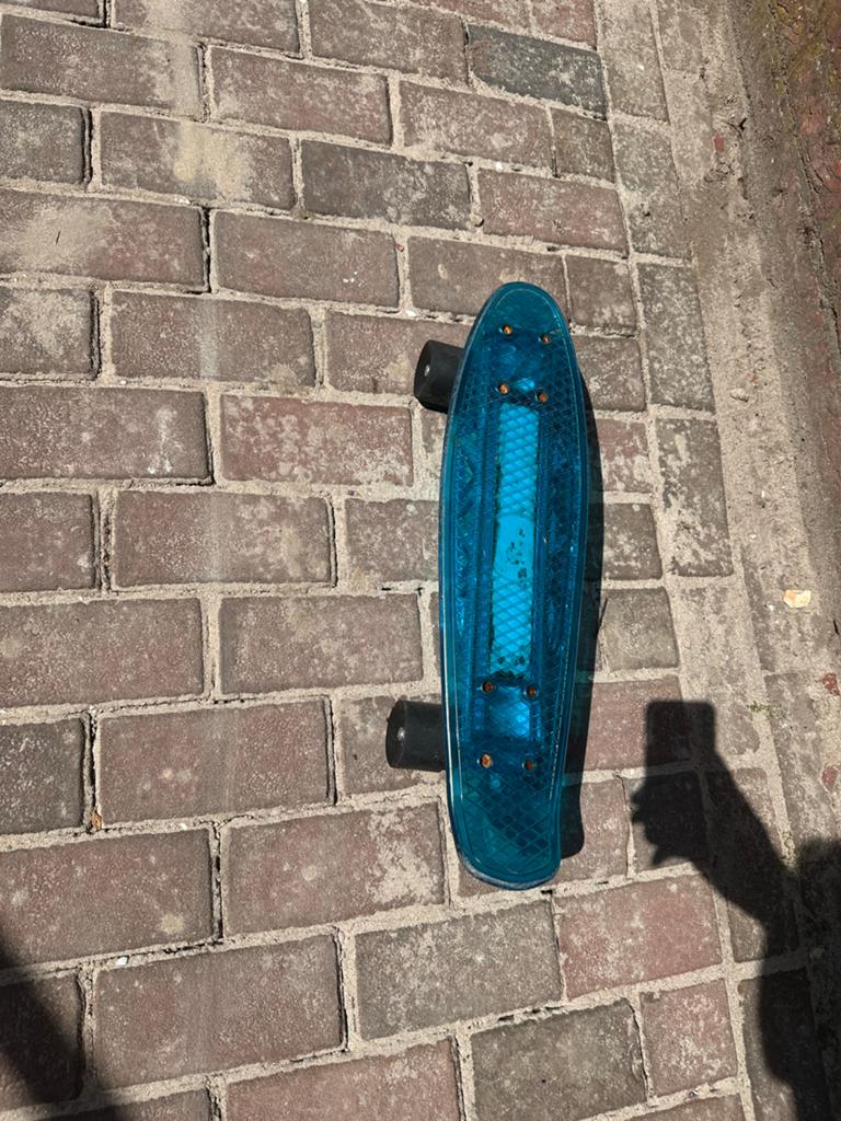 Mini Skateboard - Blauw Pennyboard, Ophalen, Gebruikt, Skateboard