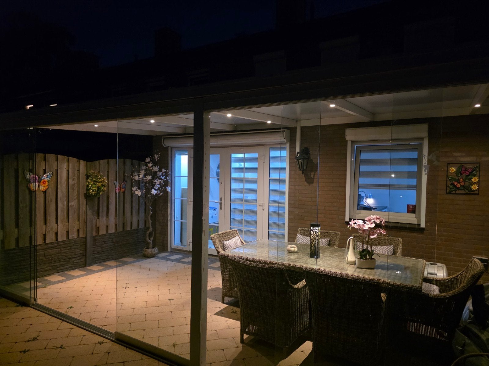 Aluminium overkapping 6x3 met glazen schuifwand, Ophalen, Veranda