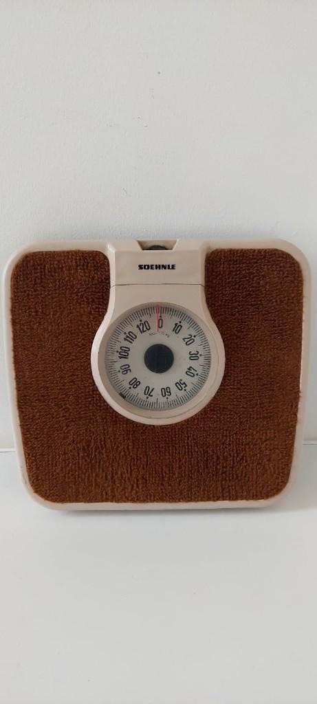 Retro Soehnle personenweegschaal - 70s fluffy/carpet top, Eu, Gebruikt, Eu, 100 kg of meer