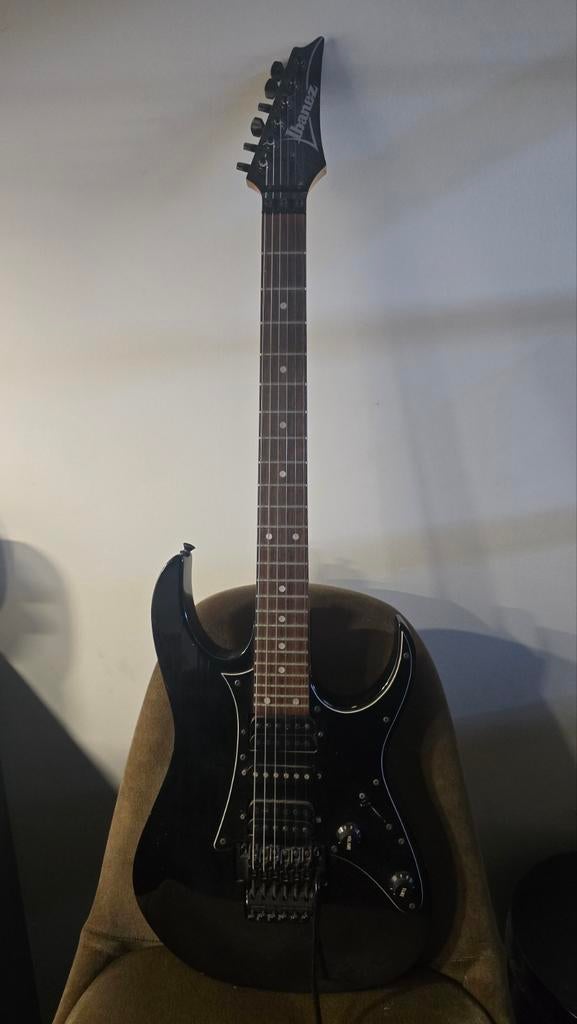 Ibanez RG450 (1992) Japan - Floyd Rose - Zwart, Ophalen, Gebruikt, Solid body, Ibanez
