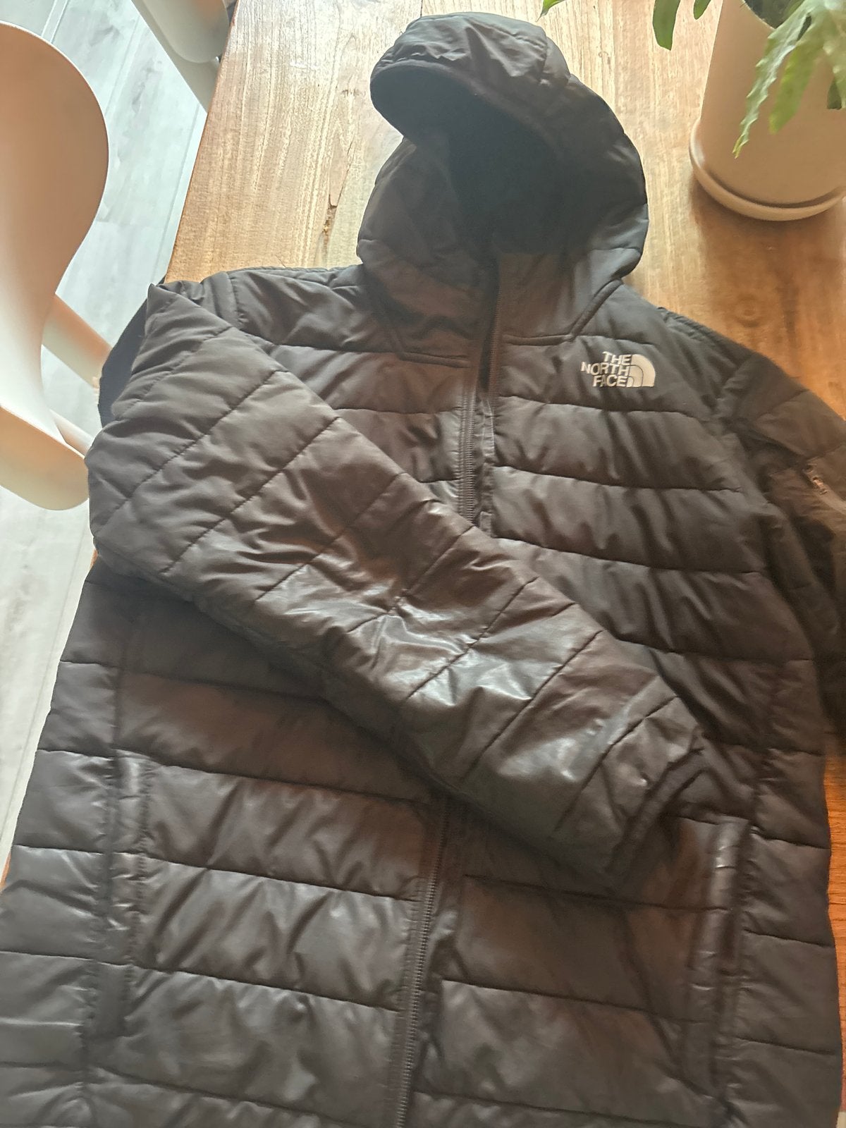 The North Face Puffer Jas Zwart, Kleding | Heren, Jassen | Winter, Ophalen, Zo goed als nieuw, Overige maten, Zwart