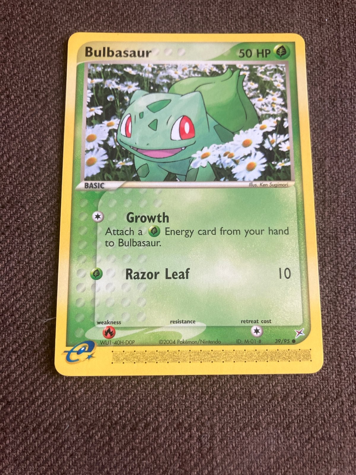 Bulbasaur Pokémon Kaart 2004 - 39/95, Ophalen of Verzenden, Gebruikt, Losse kaart