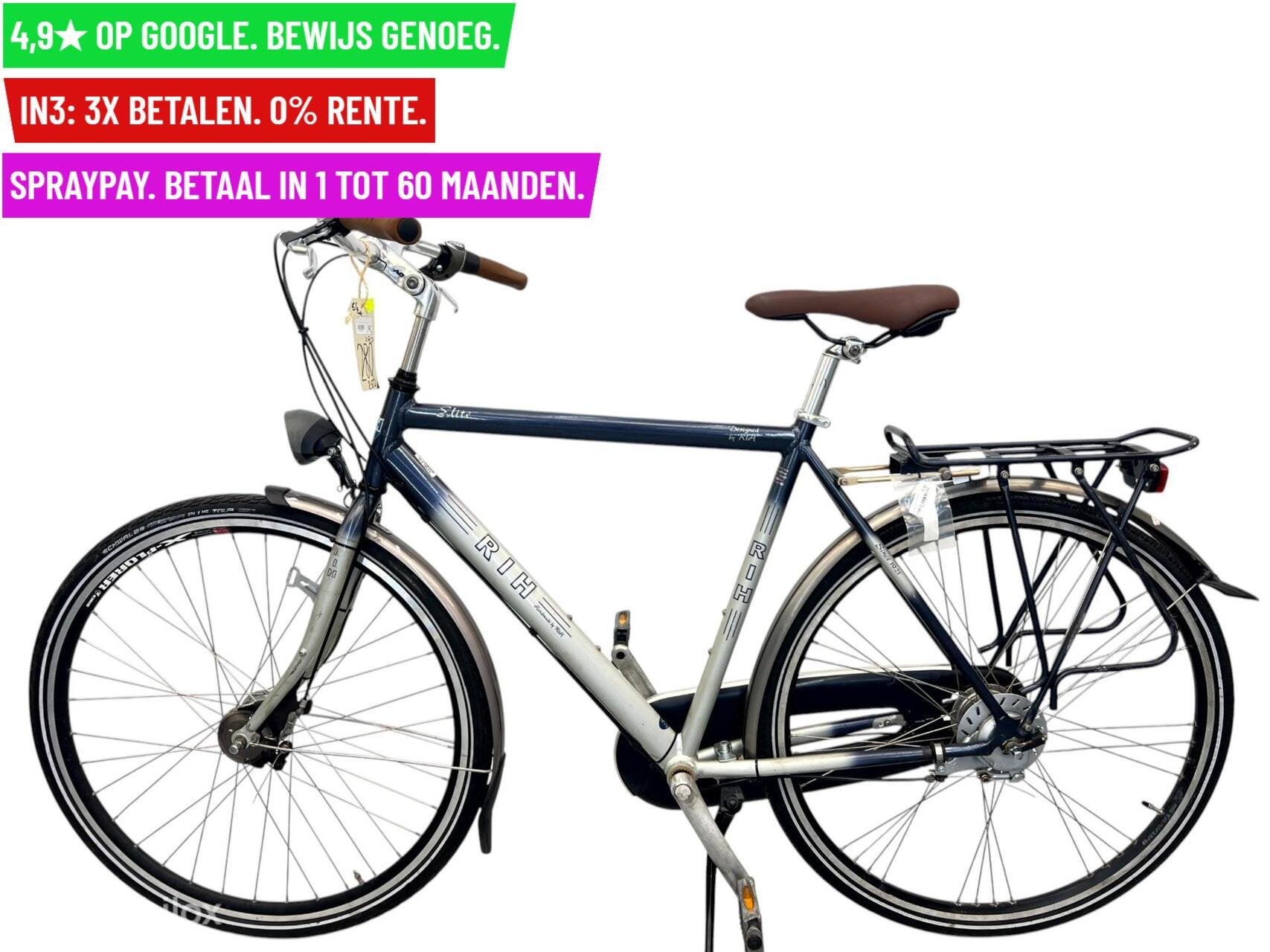 Herenfiets Rih Elite 28"/56cm/8ver - Garantie/Levering, Fietsen en Brommers, Fietsen | Heren | Herenfietsen, Overige merken, 9713 Bv Groningen