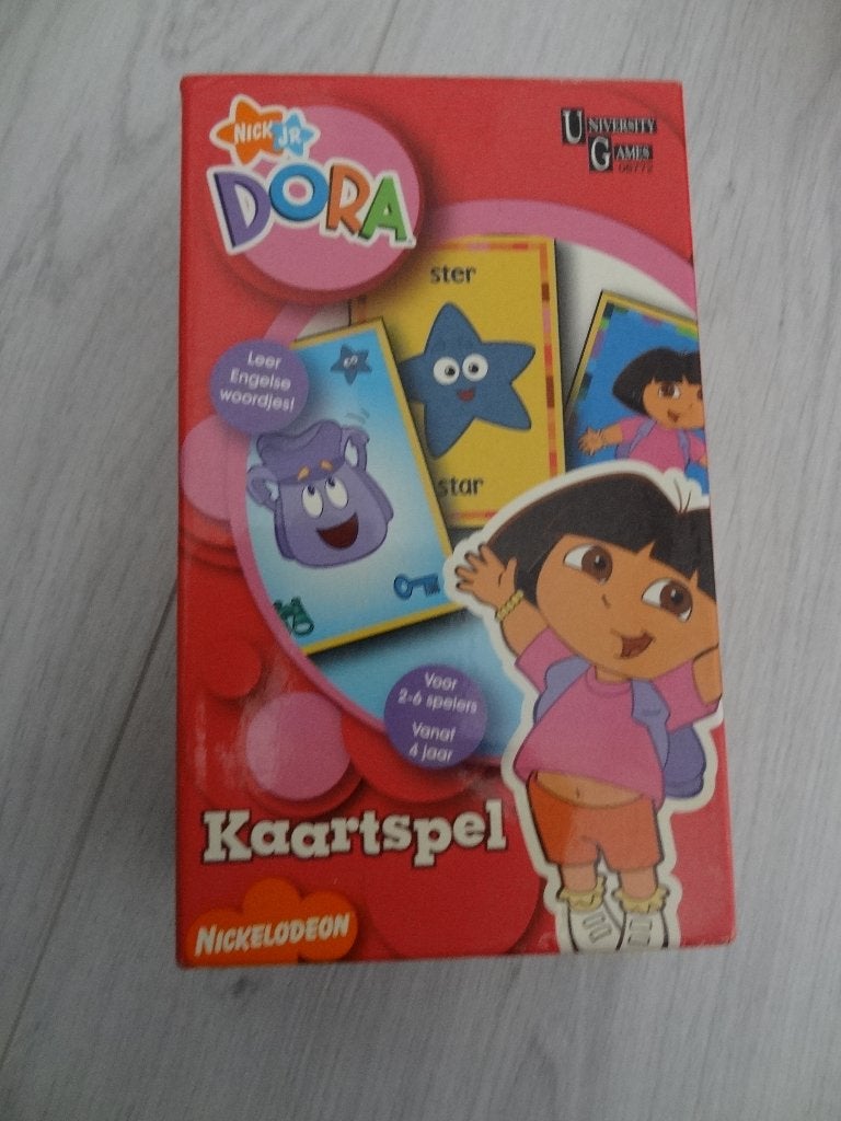 Dora kaartspel, Een of twee spelers, Ophalen of Verzenden, Gebruikt, Nickelodeon