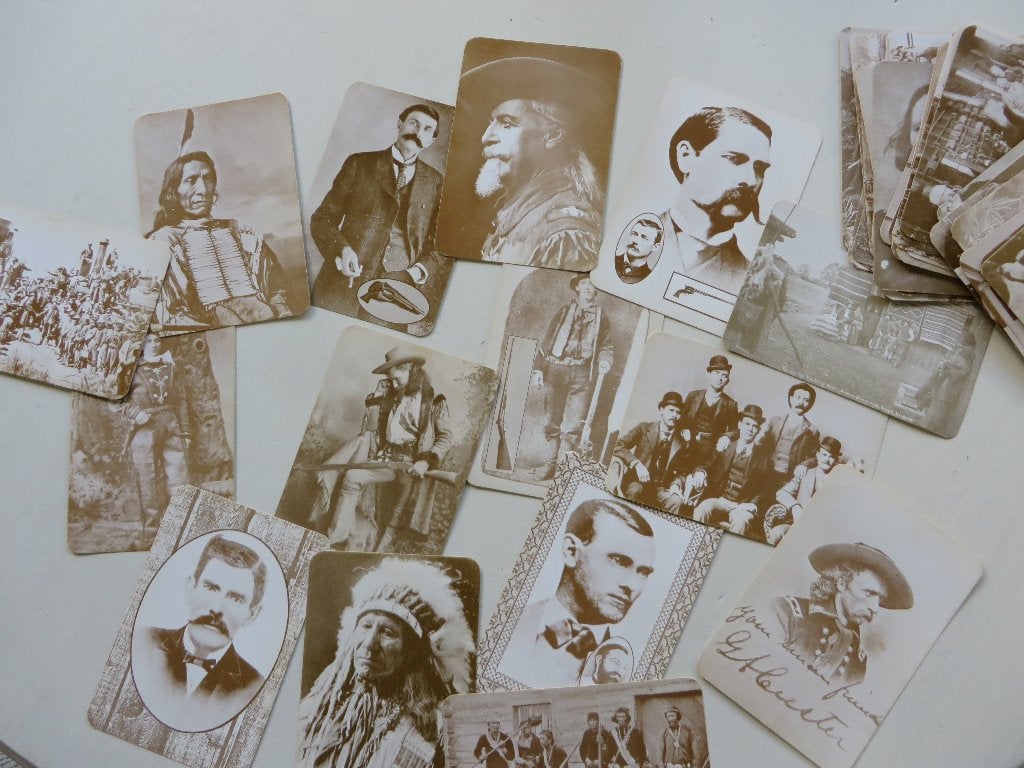 post cards ,  Old West collectors Series     jaren 70, Ophalen of Verzenden, 1960 tot 1980, Buiten Europa