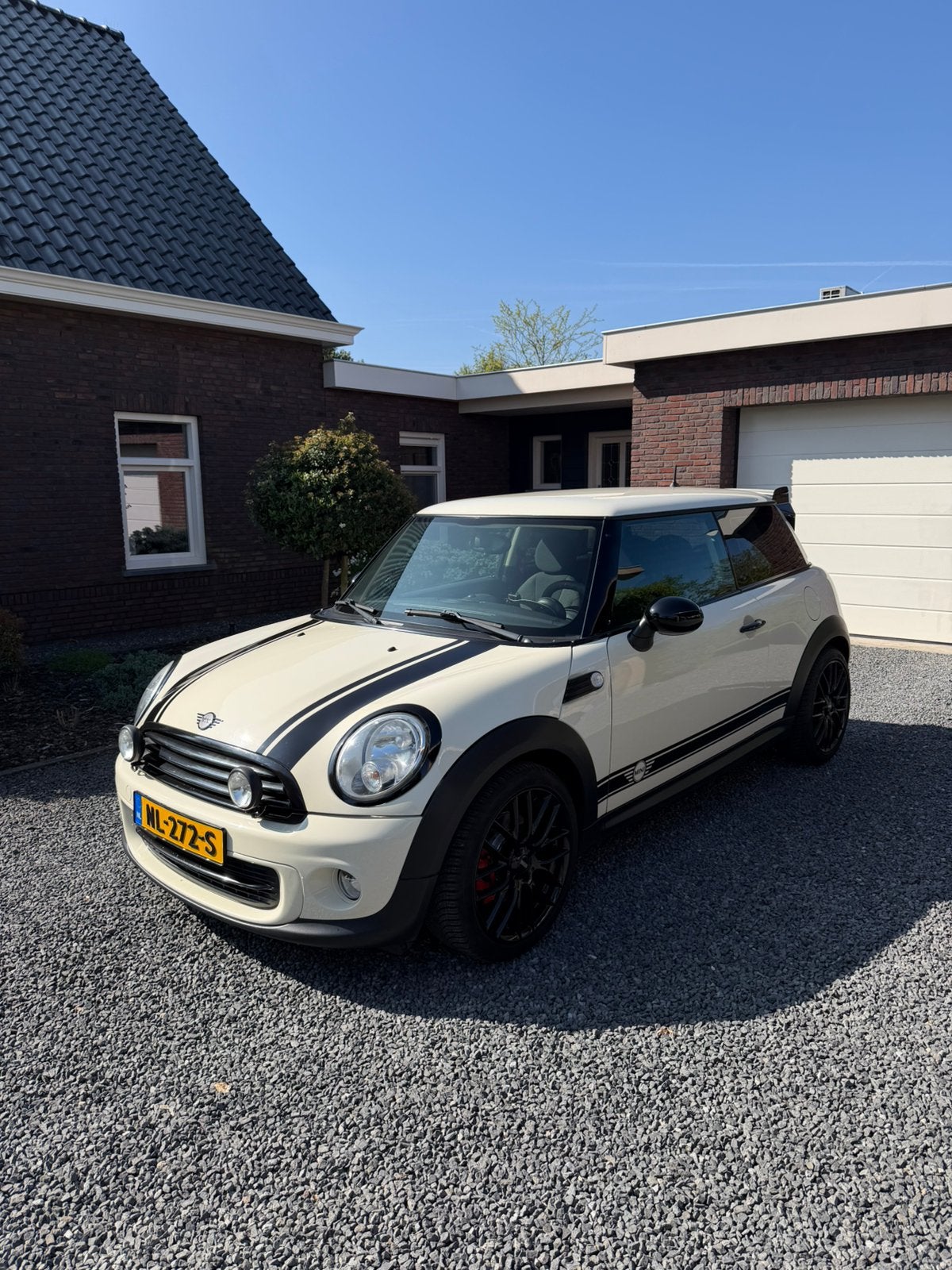 Mini Cooper 2011, Stof, Zwart, Wit, Particulier