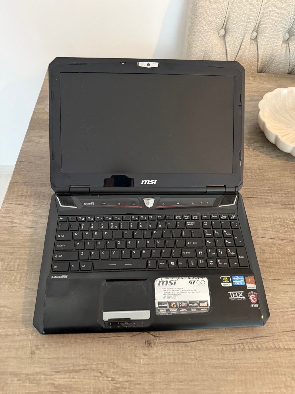 MSI gaming i7 laptop, Computers en Software, Windows Laptops, 15 inch, SSD, 2 tot 3 Ghz, Gaming, Ophalen of Verzenden