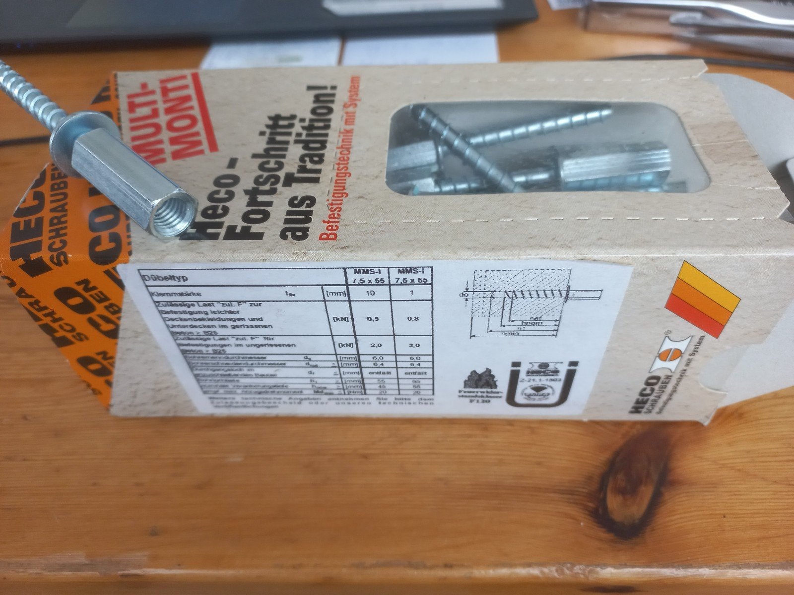 Bevestigingen heco multimonto 10 mm binnendraad, Ophalen, Nieuw