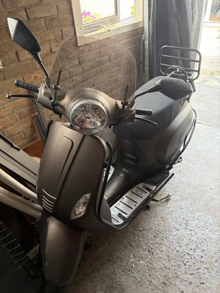 Scooter RIYA Lux met veel accessoires, geel kenteken, Ophalen, Gebruikt, Overige typen, Overige merken