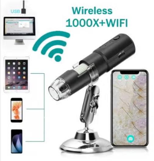 Draadloze digitale microscoop met 1000x vergroting en WIFI