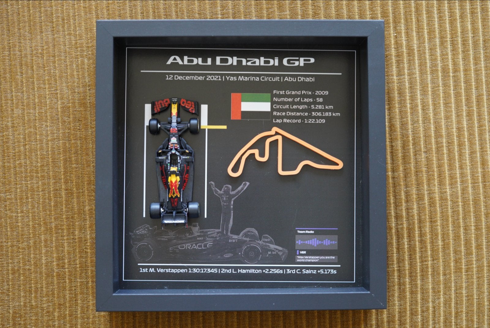 Red Bull Racing F1 Max Verstappen Abu Dhabi GP 2021 Shadow B, Overige merken, 1:50 of kleiner, Auto, Nieuw