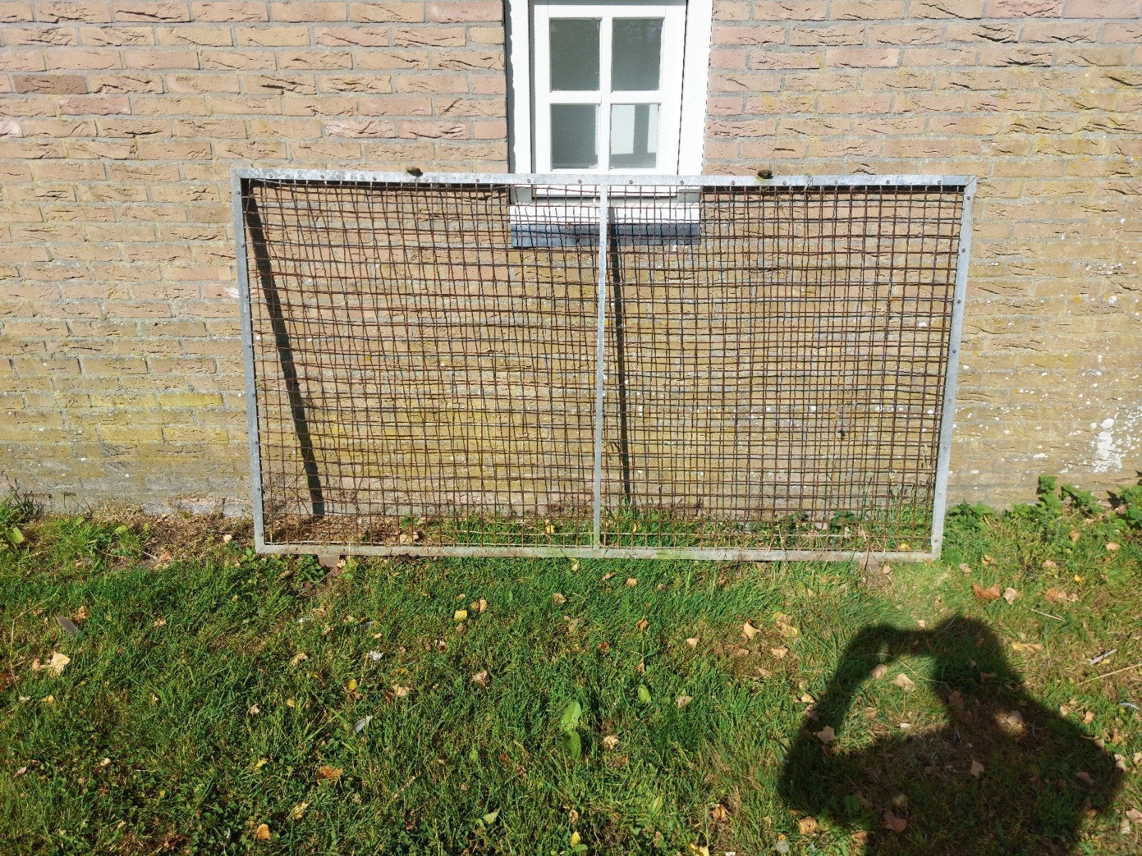 9 Stalen Hekwerkdelen 225x124 cm, Tuin en Terras, Ophalen, Gebruikt, IJzer