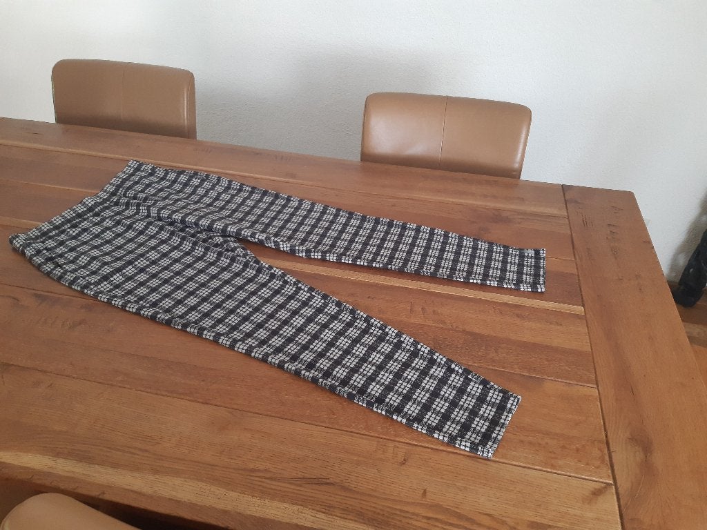 Prachtige Studio Anneloes 7/8 travel broek, zwart/wit, mt M, Maat 38/40 (M), Studio Anneloes, Verzenden, Zwart