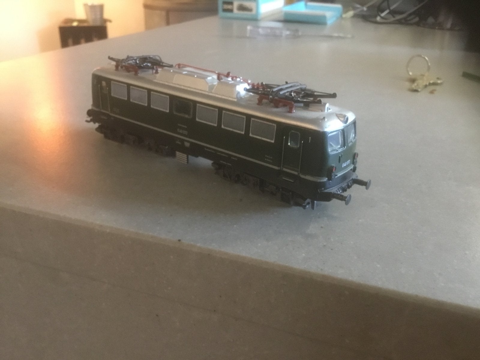 Märklin H0 E-loc E 40 022 DB Groen, Wisselstroom, Gebruikt, Locomotief, Ophalen of Verzenden