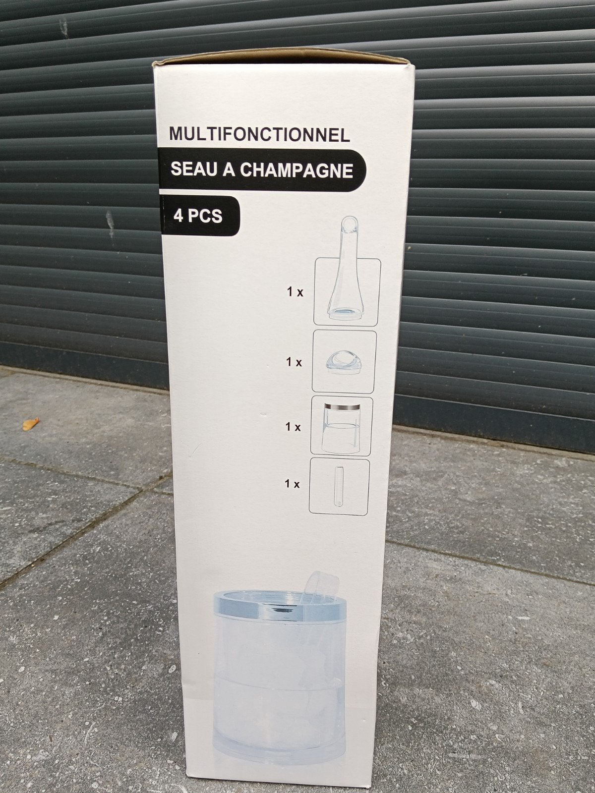 Drank-koeler, 4 delig, kunststof, Tuin en Terras, Ophalen of Verzenden, Nieuw