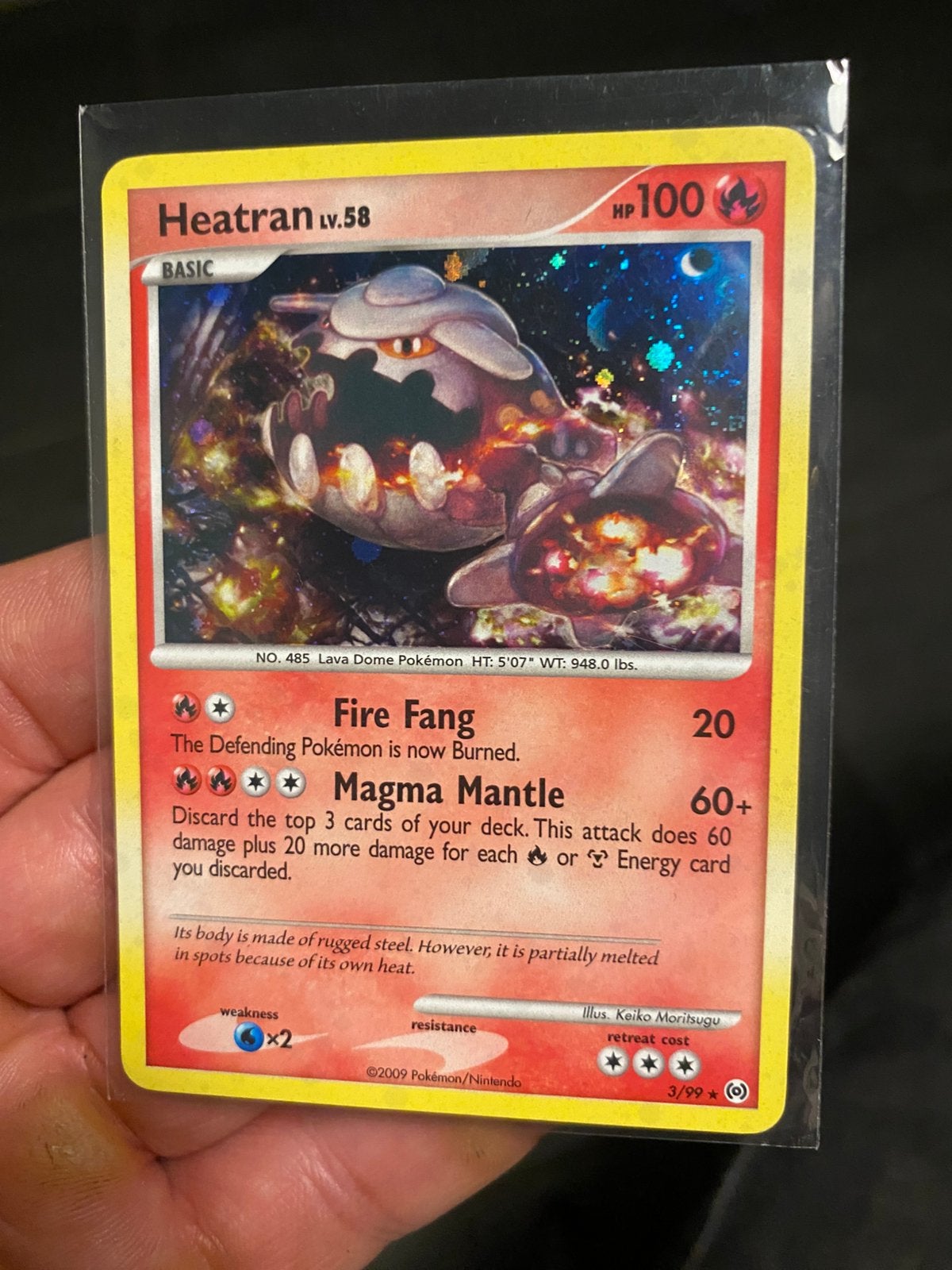 Heatran holo vintage kaart, Verzenden, Zo goed als nieuw