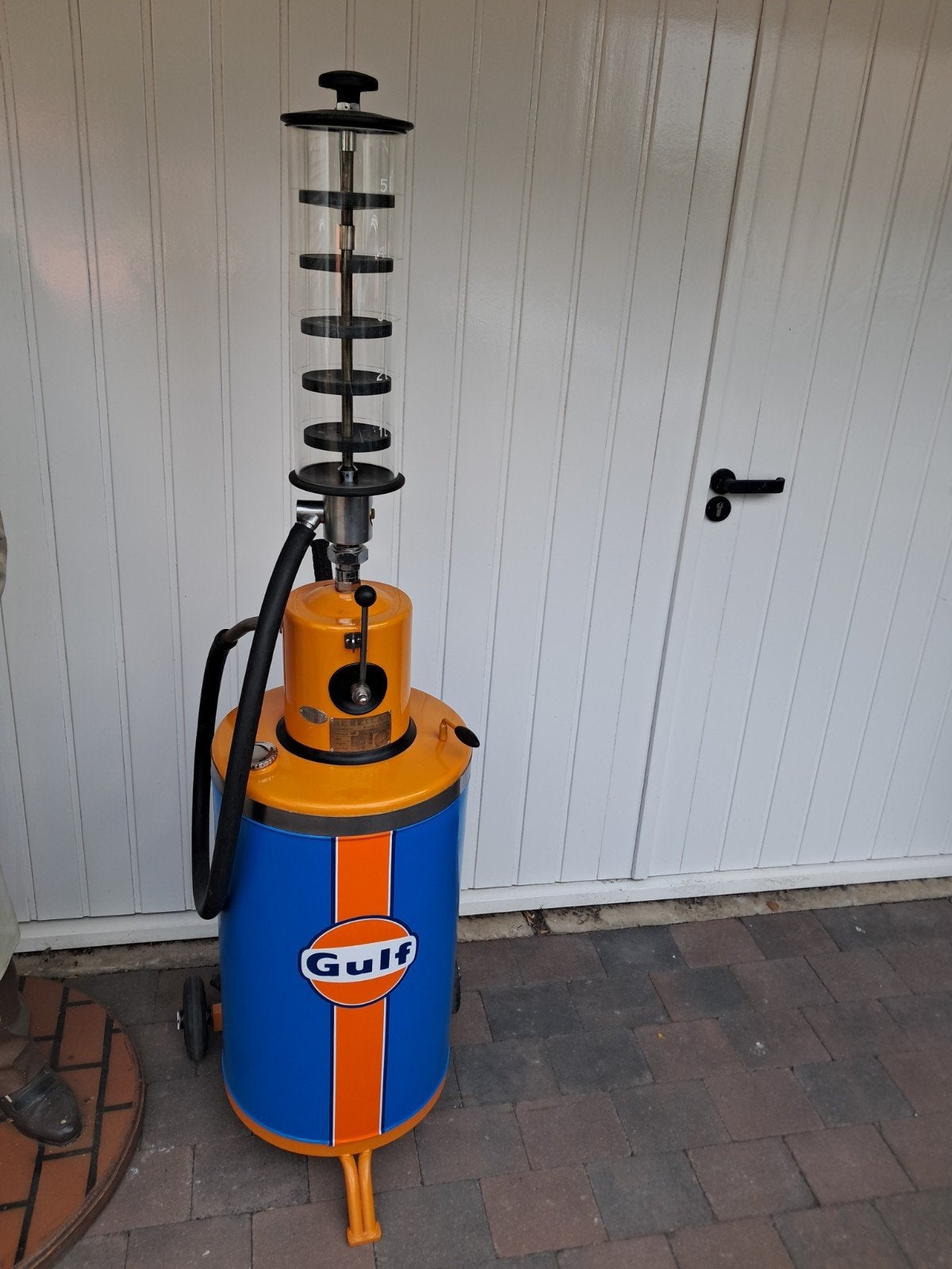 Leuke decoratie Bereila D5 2 takt benzinepomp Gulf styling, Ophalen, Eu, Gebruikt, Eu