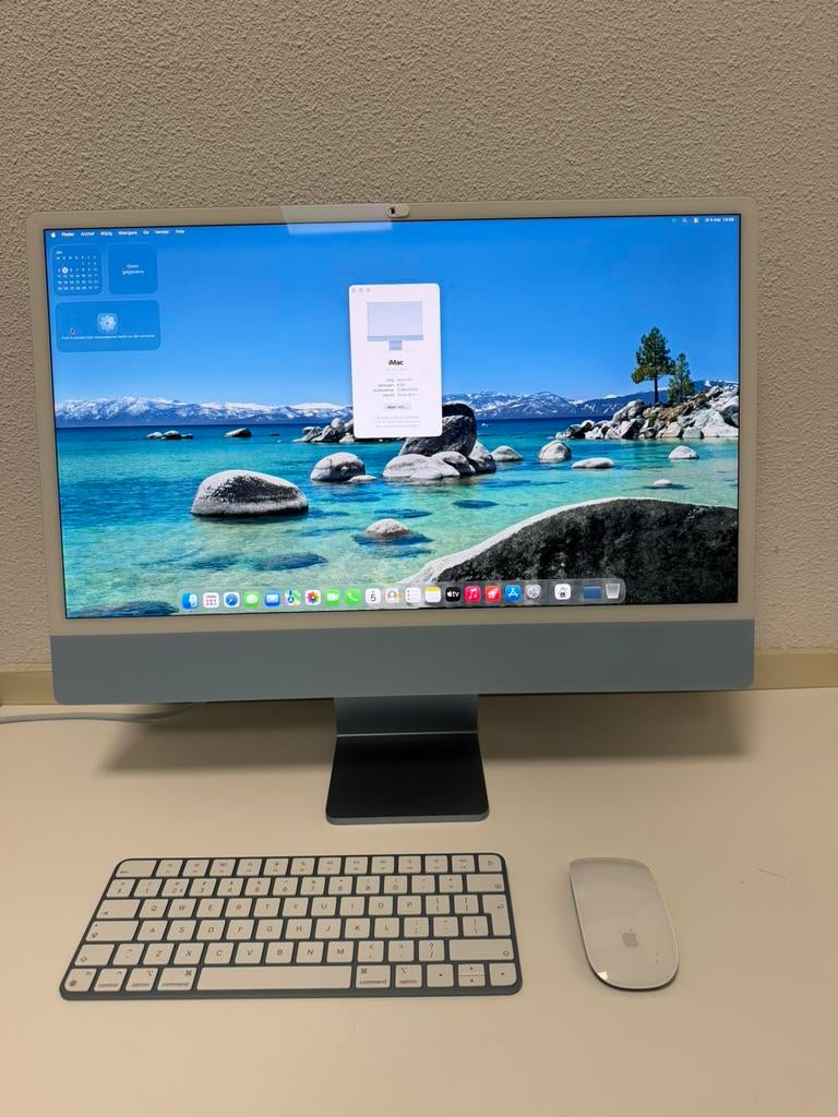 Apple iMac 24 inch M3 chip | 256GB SSD | 8 core | Garantie, Computers en Software, Apple Desktops, Ophalen, Apple, IMac, 24 inch