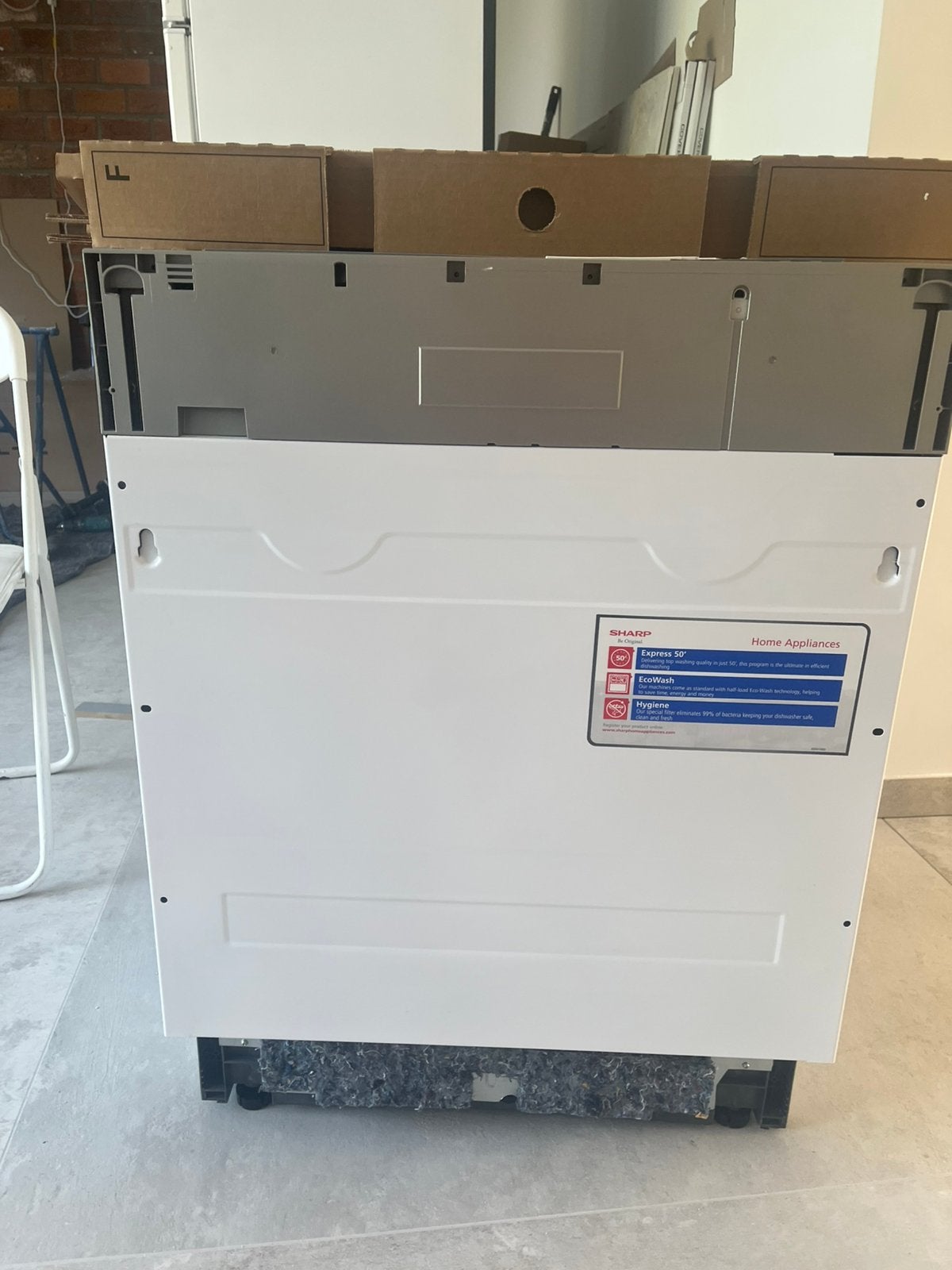 Nieuwe Inbouw Afwasmachine  SHARP Ongebruikt in Verpakking, Witgoed en Apparatuur, Ophalen, 60 cm of meer, Nieuw, Inbouw