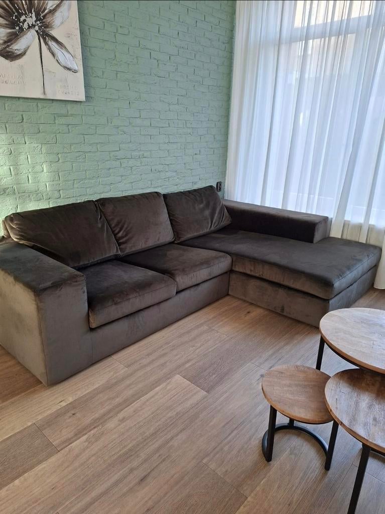 Bank Hoekbank Loungebank/longchair - A-meubel - 4 jaar oud, Ophalen, 250 tot 300 cm, Gebruikt, Hoekbank