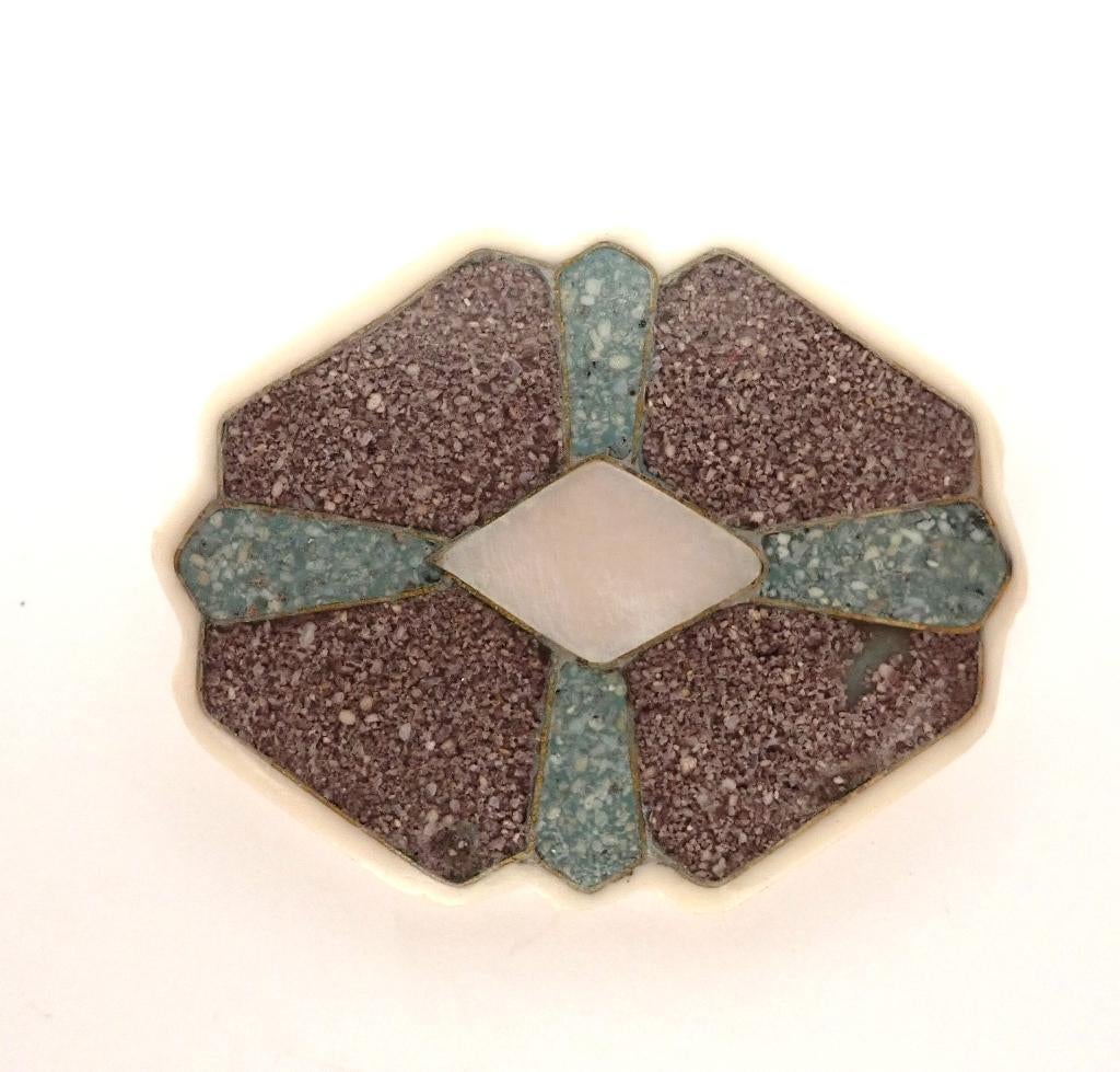 Mooie harsbroche, Verzenden, Zo goed als nieuw, Overige materialen