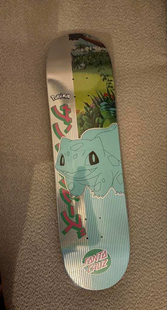 Santa Cruz x Pokemom Skateboard Bulbasaur, Sport en Fitness, Skateboarden, Ophalen of Verzenden, Nieuw, Skateboard