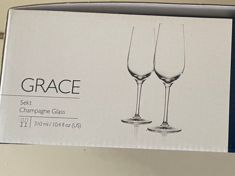 8 Schott Zwiesel Grace Champagne flutes nieuw in doos, Ophalen of Verzenden, Nieuw, Glas, Overige merken