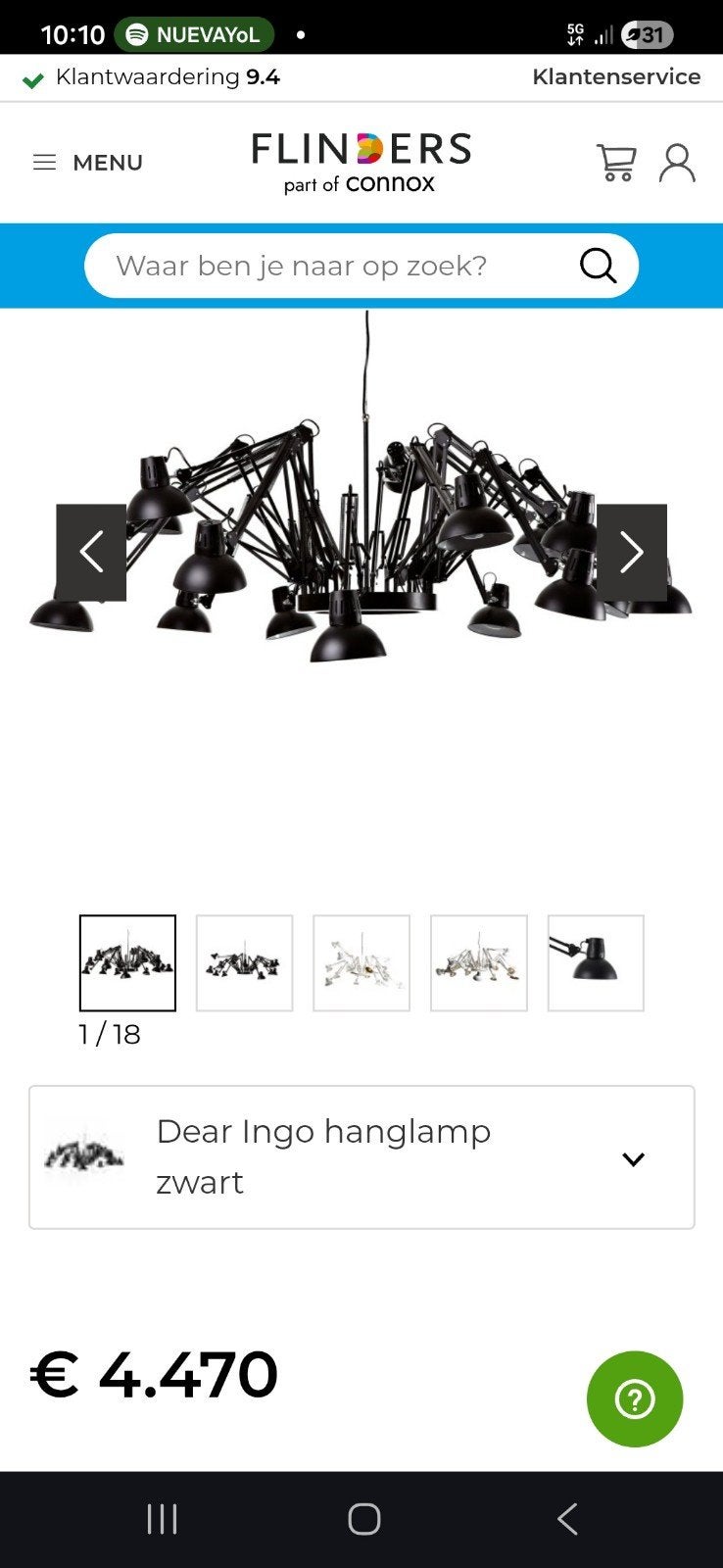 Moooi Dear Ingo Hanglamp Ron Gilad - Gebruikt, Zwart, Ophalen, Gebruikt, Metaal, Modern Design