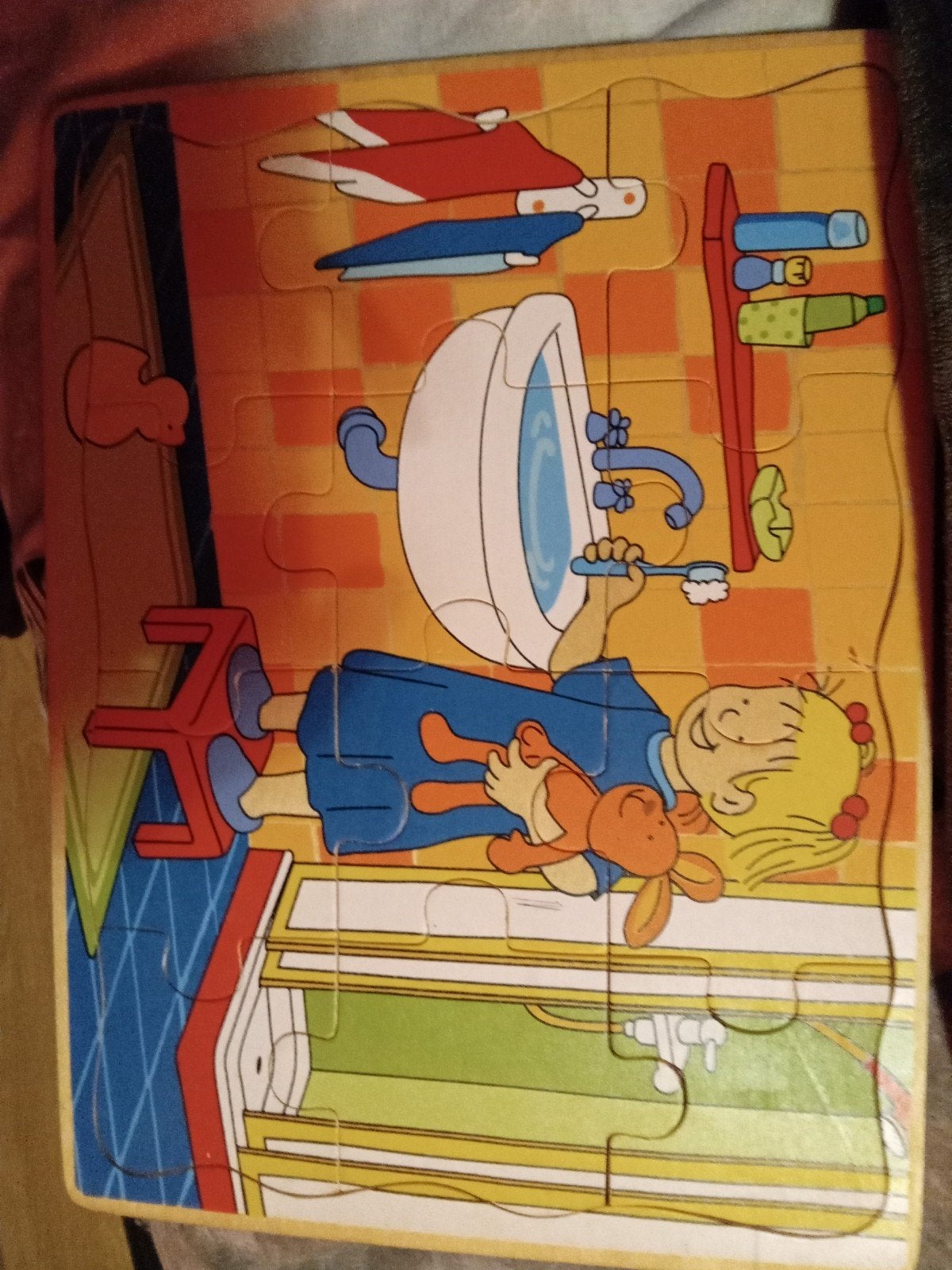 legpuzzel, Ophalen, Gebruikt, 6 maanden tot 2 jaar, Van hout
