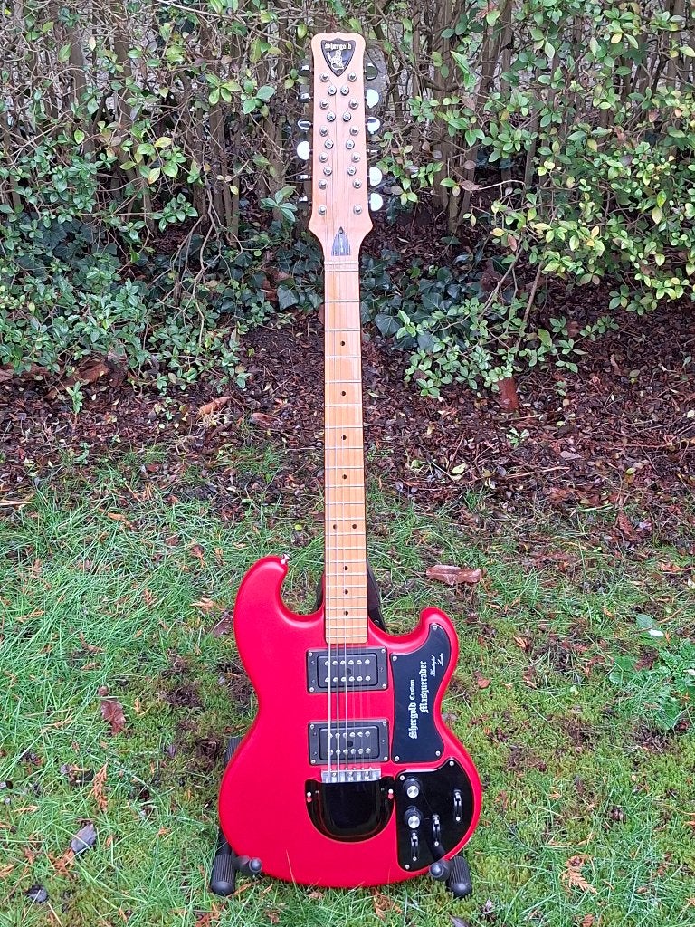 Zeldzame Shergold Custom Masquerador 12 sn. gitaar uit 1977, Ophalen, Gebruikt, Solid body, Overige merken