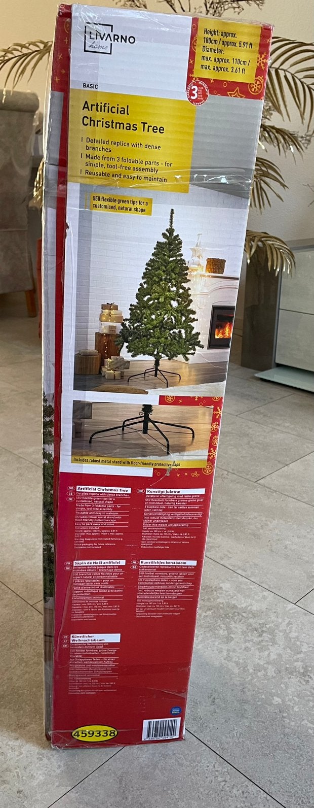 Zo goed als nieuw Kunstkerstboom te koop, Diversen, Kerst, Ophalen, Zo goed als nieuw