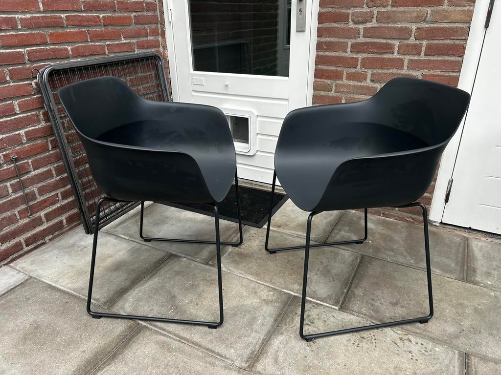 Kuipstoelen Brunner Crona light (2 stuks) zwart, Ophalen, Zo goed als nieuw, Zwart
