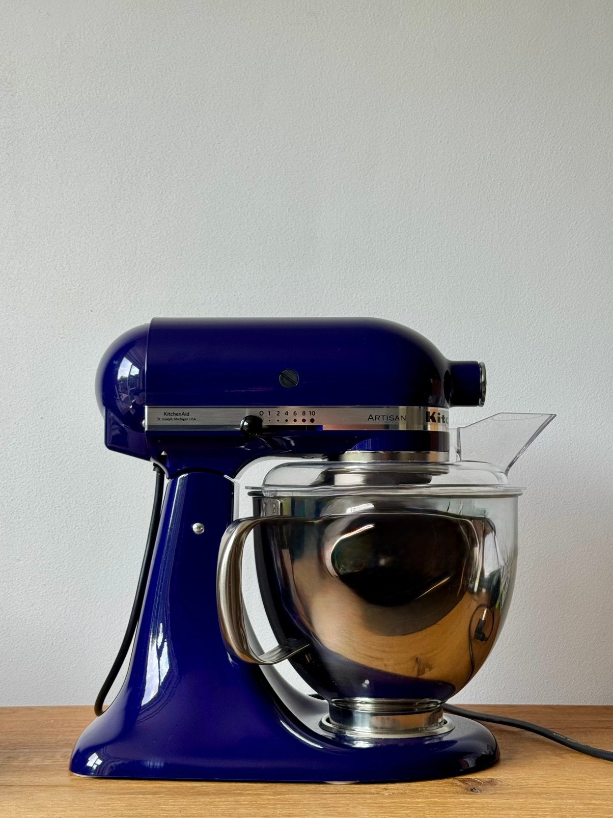 KitchenAid Artisan Keukenmixer (kobaltblauw), Witgoed en Apparatuur, Ophalen, 4 liter of meer, 3 snelheden of meer, Zo goed als nieuw