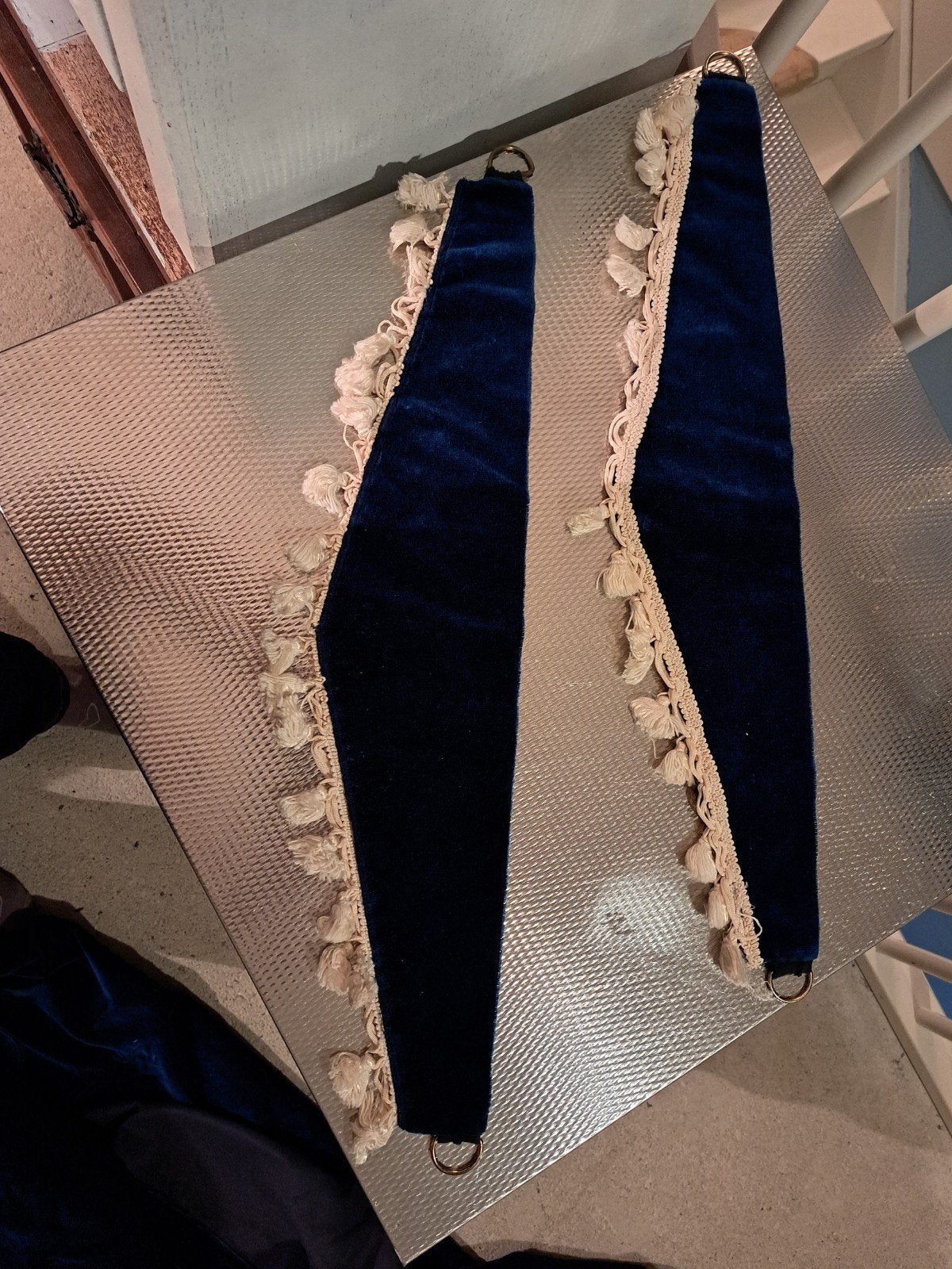 Gordijnen blauw velours, Auto-onderdelen, Ophalen of Verzenden, Nieuw, Overige merken
