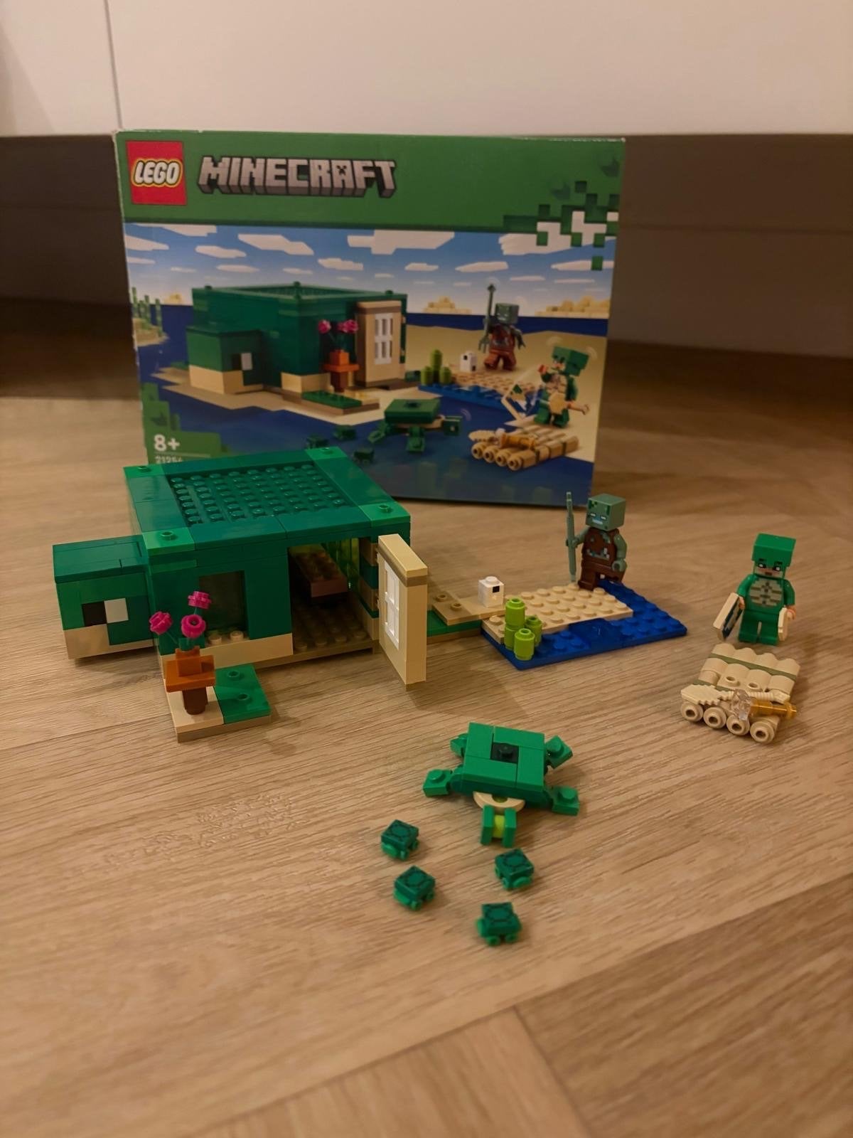 Lego Minecraft 21254 The Turtle Beach House compleet, Minecraft, Lego, Ophalen of Verzenden, Zo goed als nieuw