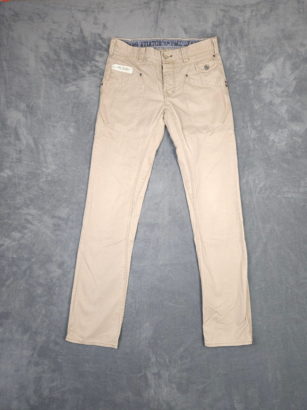 Pme Legend Aviator W32 L36 Beige Straight Broek Jeans Pall M, Overige kleuren, ., Ophalen of Verzenden, Zo goed als nieuw