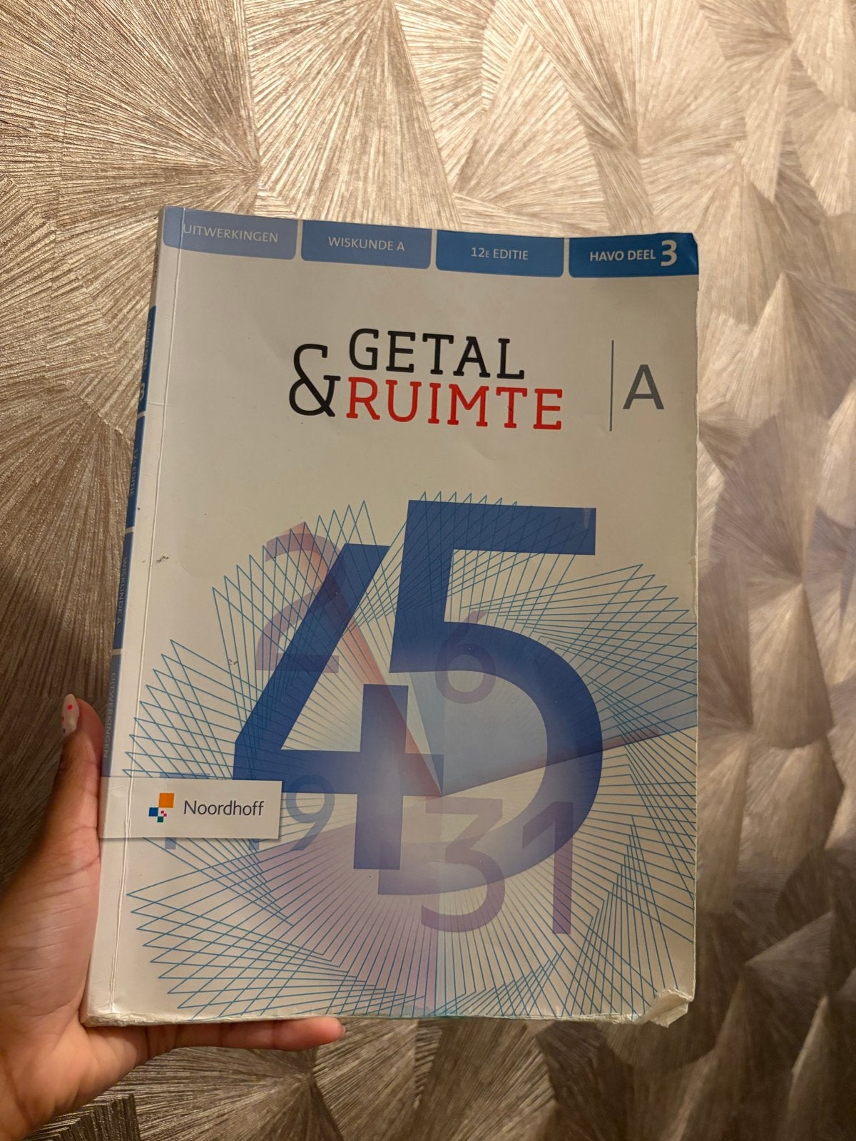 Getal & Ruimte Wiskunde A HAVO deel 3 12e editie, Ophalen of Verzenden, Zo goed als nieuw, HAVO, Wiskunde A