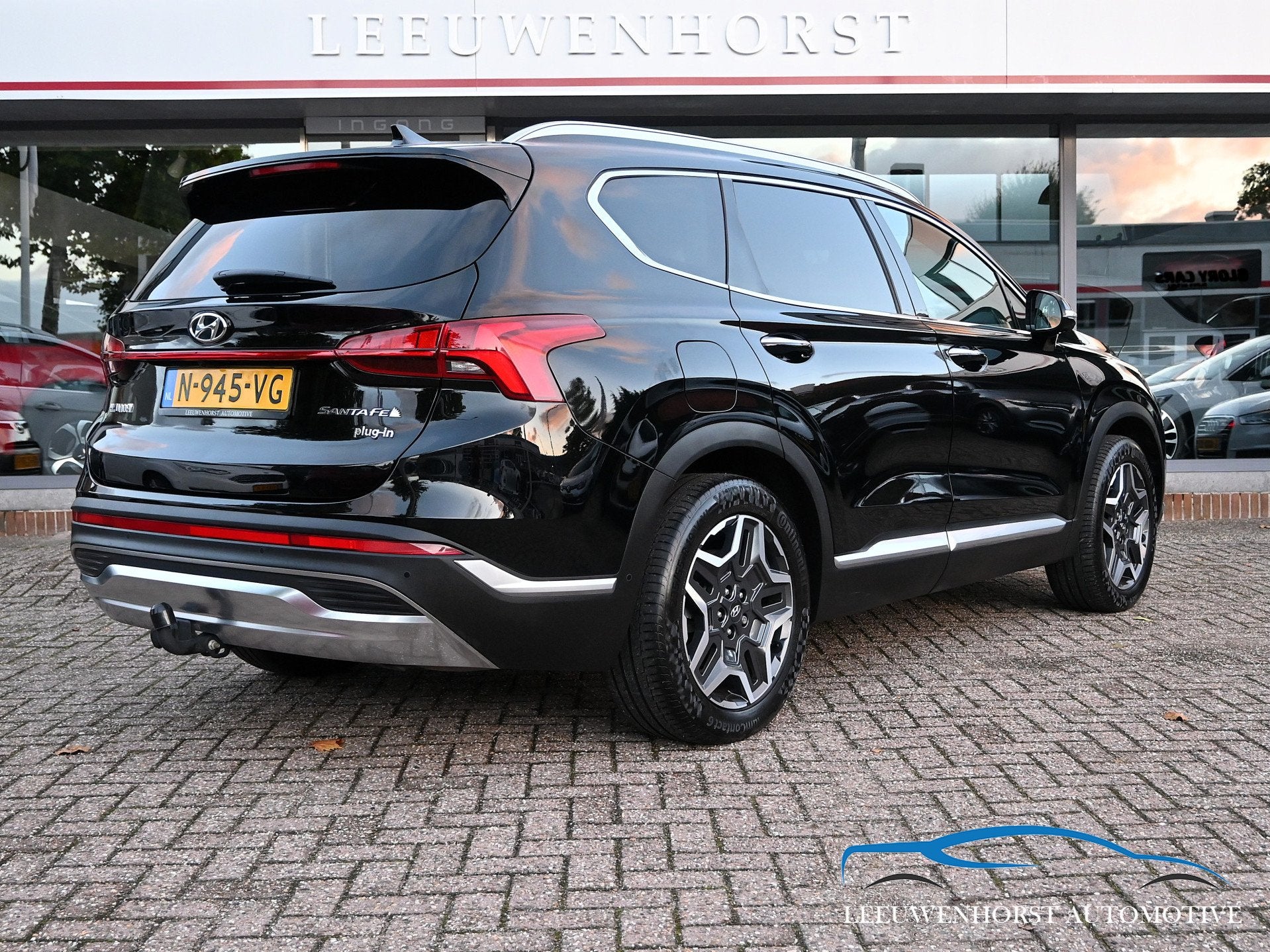 Hyundai Santa Fe 1.6 T-GDI PHEV Premium Sky, 4WD, SOH 96%, f, Auto's, Santa Fe, Gebruikt, 4 cilinders, Zwart