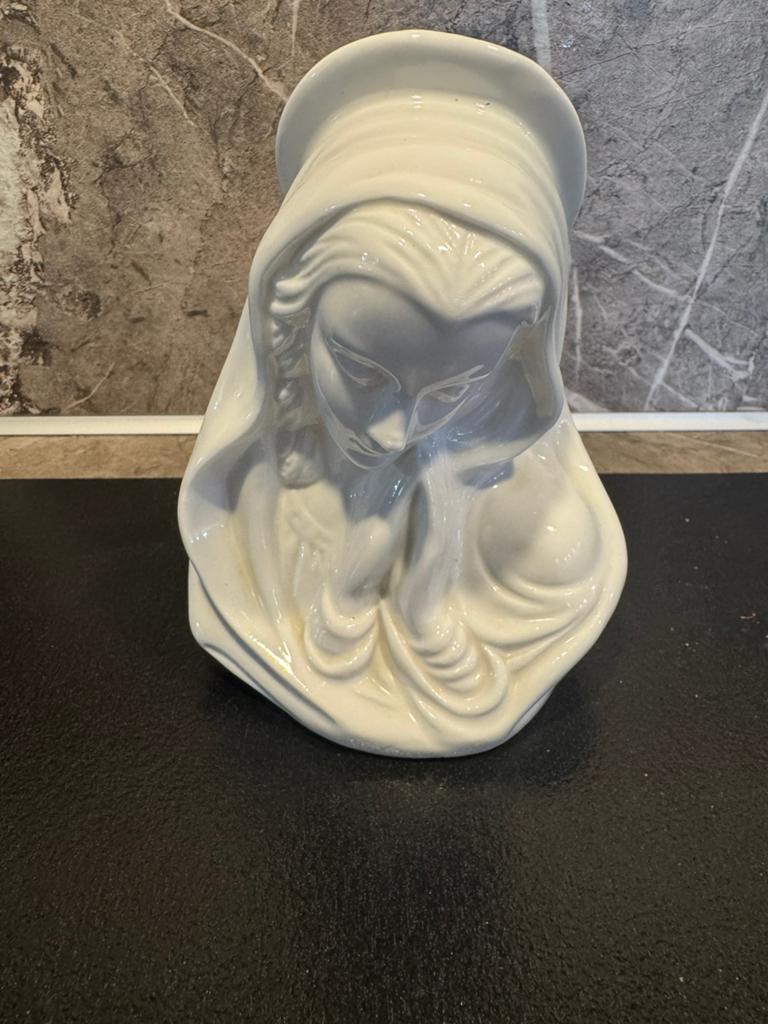 Prachtige Vintage Madonna Buste voor theelichtje, Antiek en Kunst, Antiek | Religie, Ophalen of Verzenden